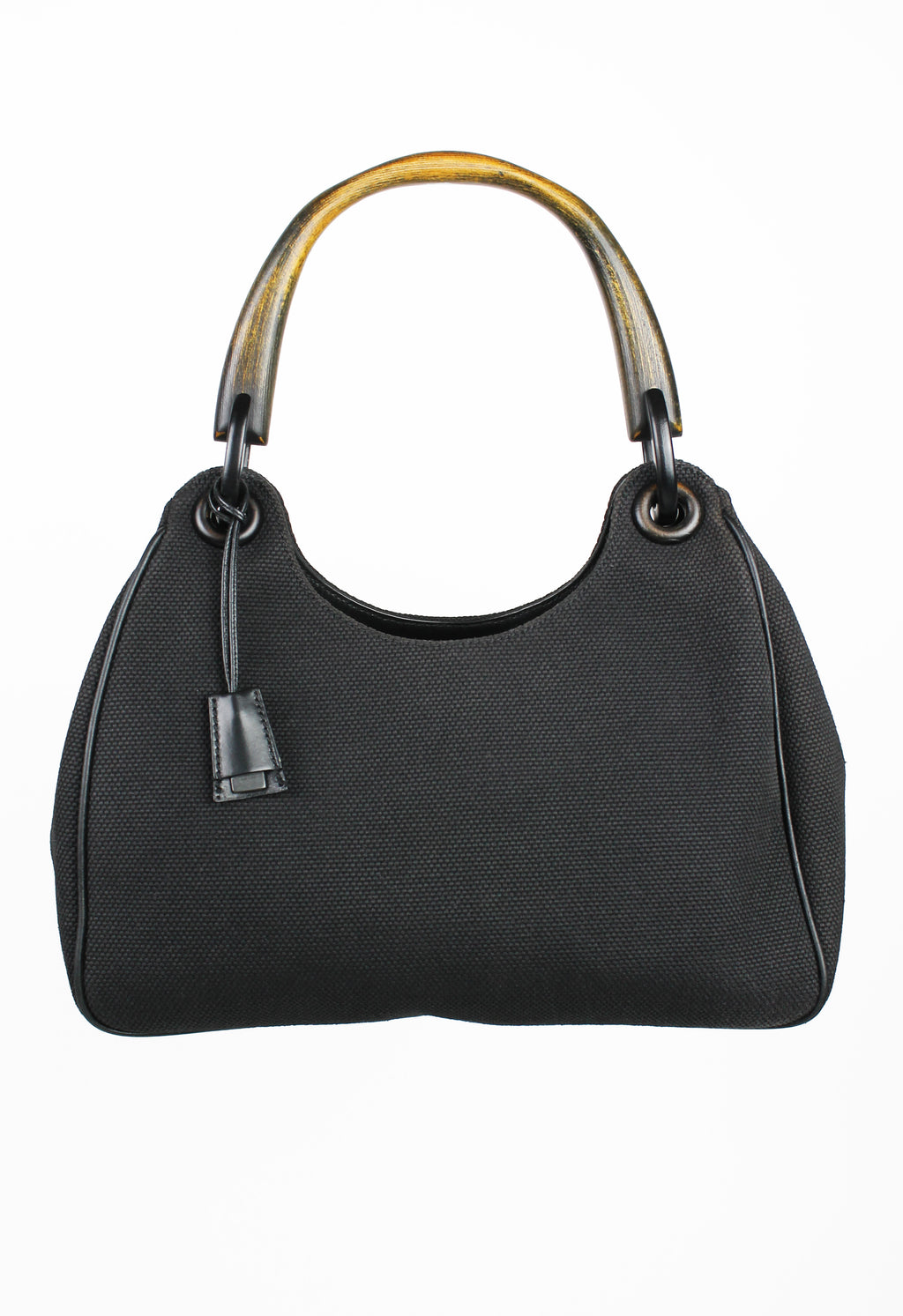 GUCCI TOM FORD FW 2002 WOODEN HANDLE SHOULDER BAG