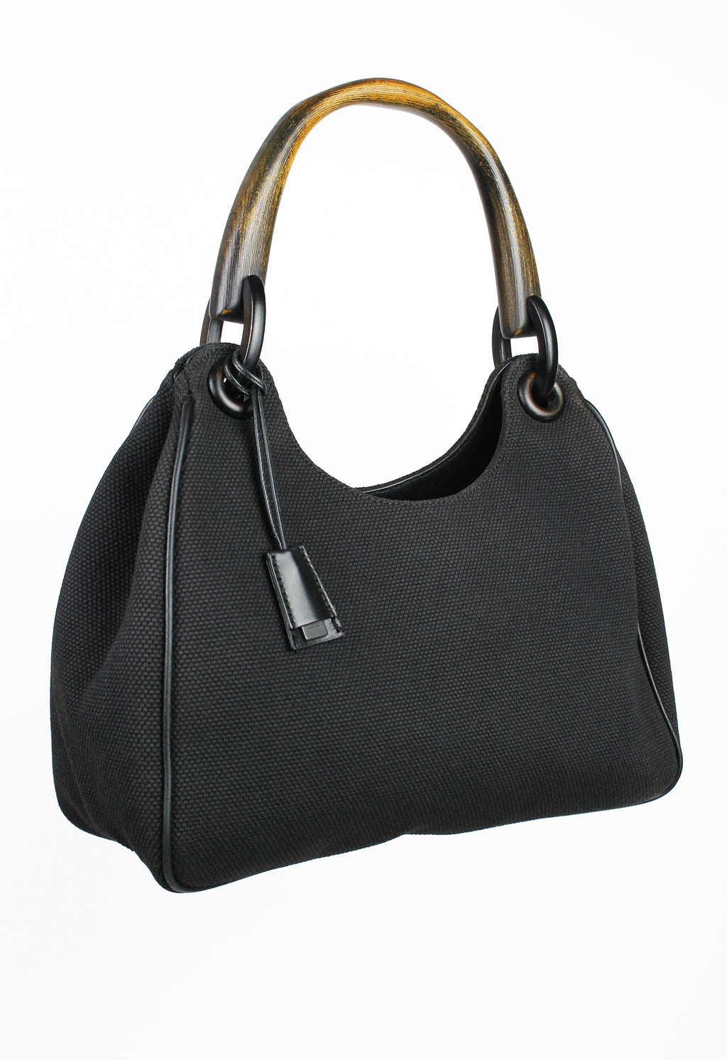 GUCCI TOM FORD FW 2002 WOODEN HANDLE SHOULDER BAG