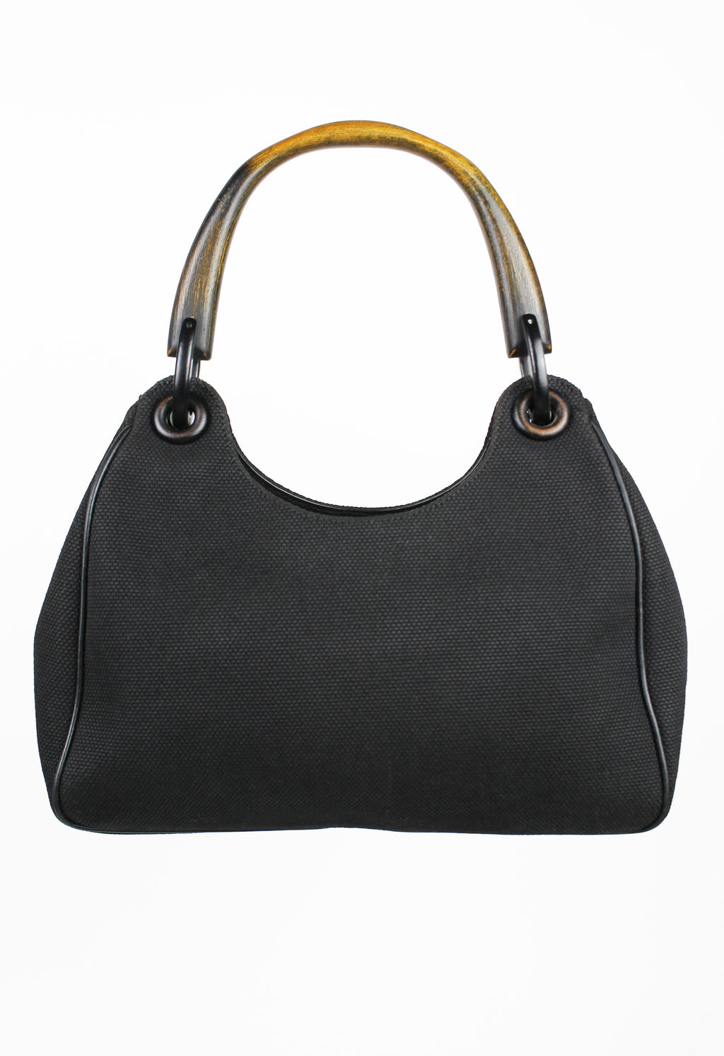 GUCCI TOM FORD FW 2002 WOODEN HANDLE SHOULDER BAG
