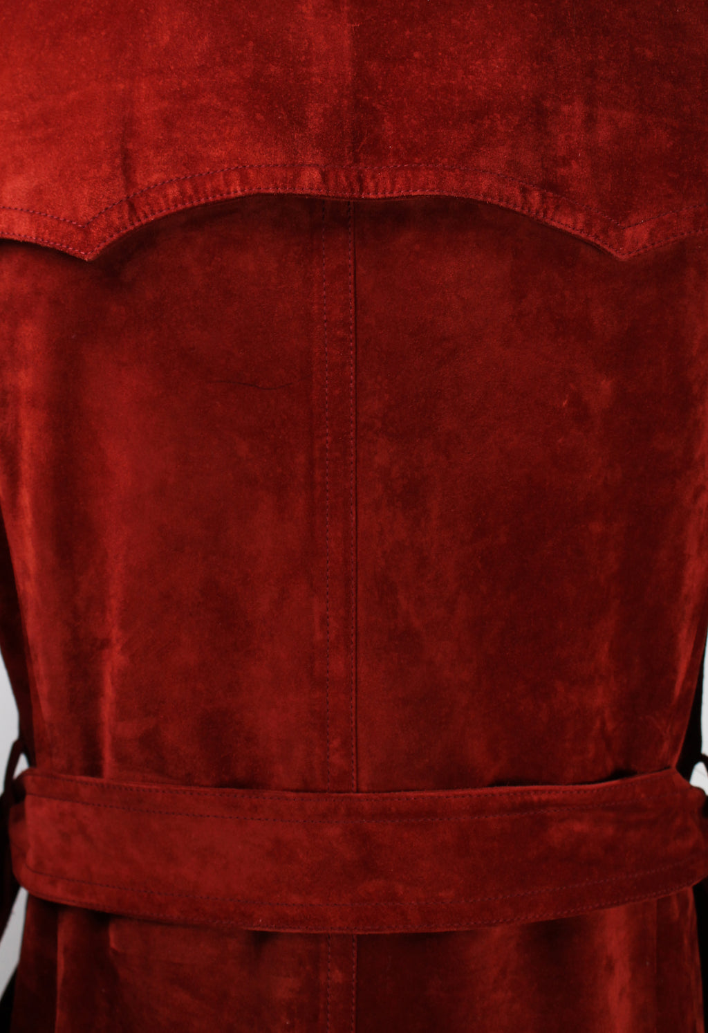 GUCCI TOM FORD FW 2003 RED SUEDE COAT