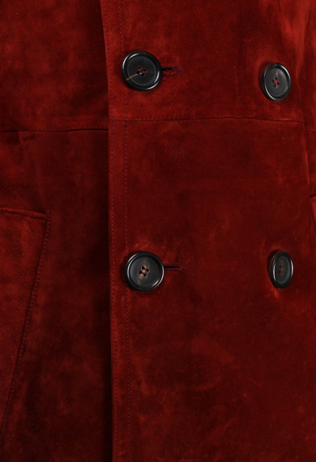 GUCCI TOM FORD FW 2003 RED SUEDE COAT