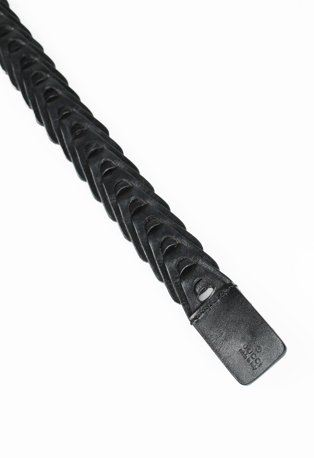 GUCCI TOM FORD LEATHER LAYERED CHAIN BELT