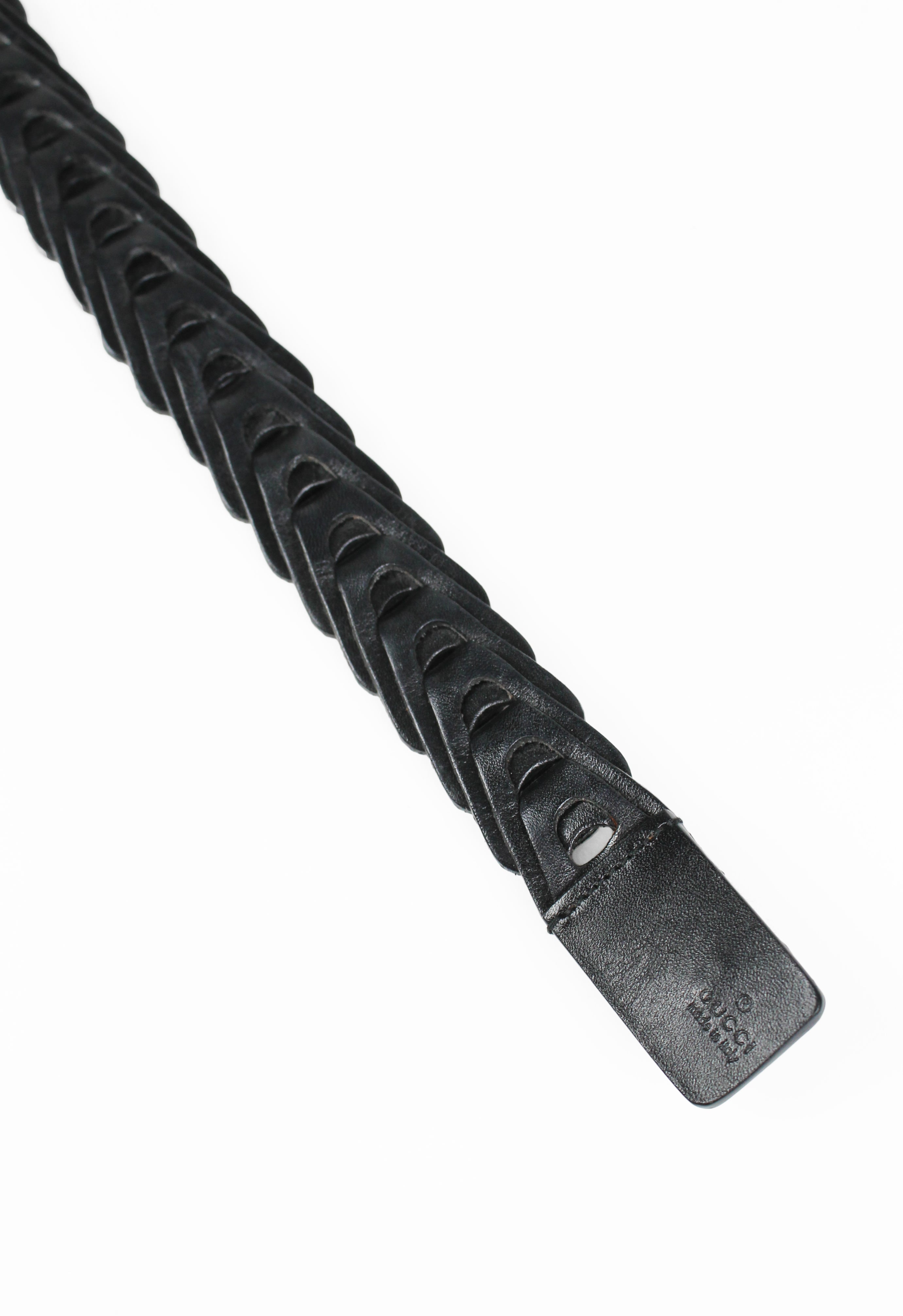 GUCCI TOM FORD LEATHER LAYERED CHAIN BELT