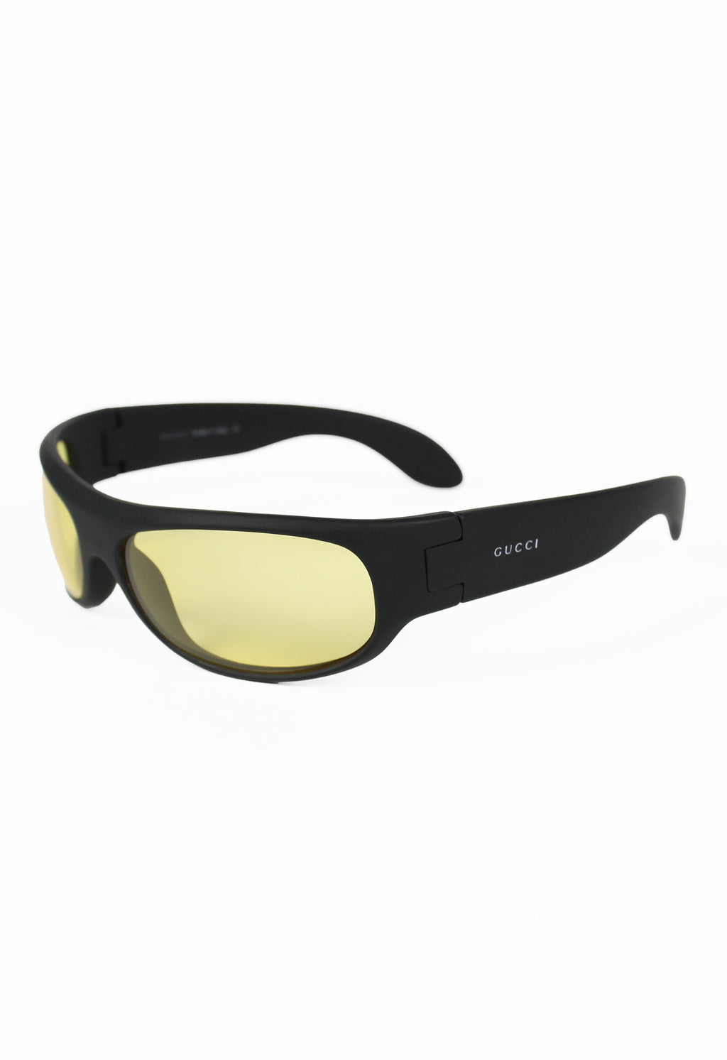 GUCCI TOM FORD MATTE BLACK AND YELLOW BOLD GOGGLE SUNGLASSES