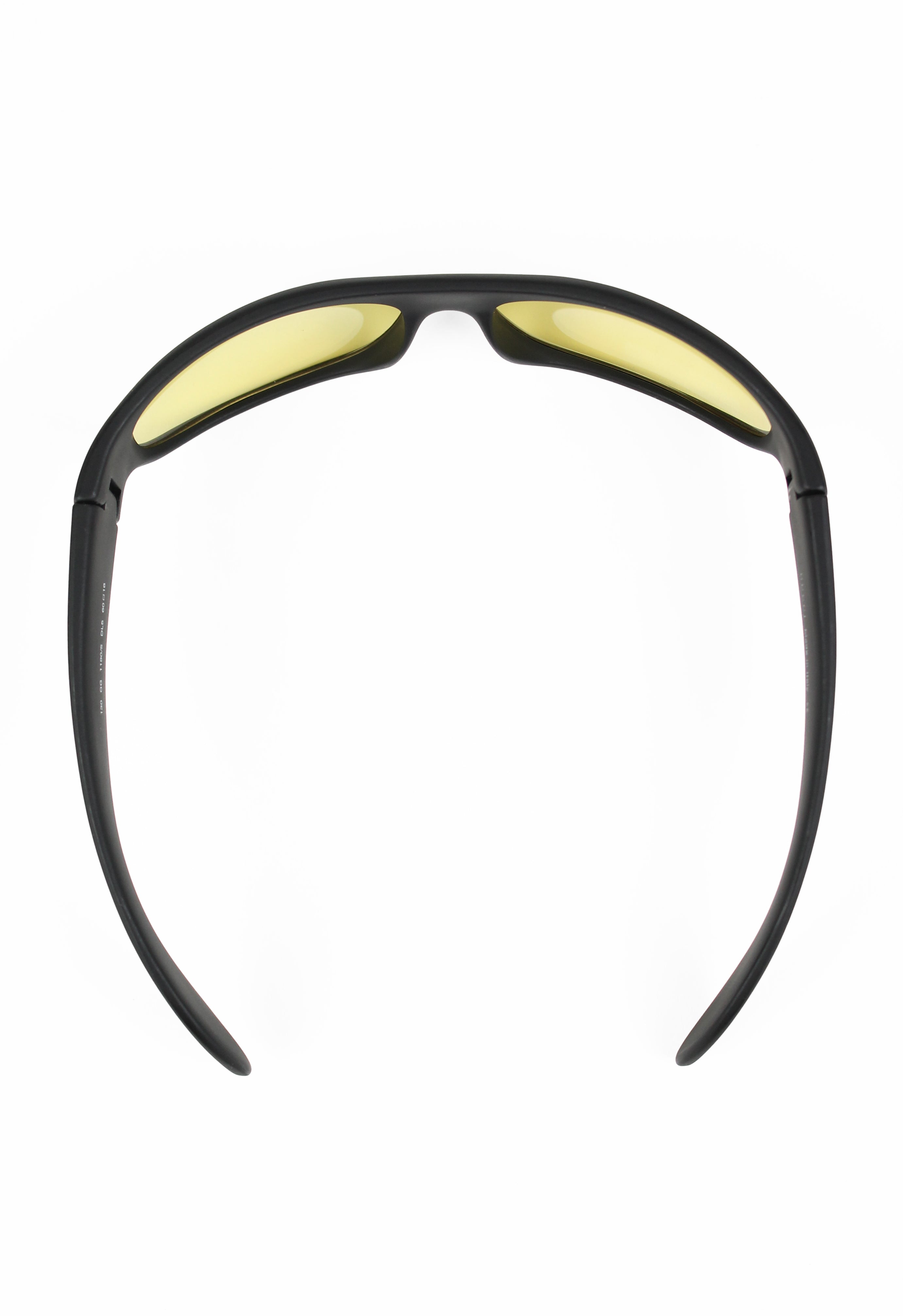 GUCCI TOM FORD MATTE BLACK AND YELLOW BOLD GOGGLE SUNGLASSES