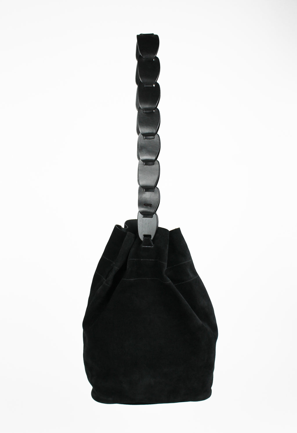 GUCCI TOM FORD SS 1997 CHAIN STRAP SUEDE BUCKET BAG