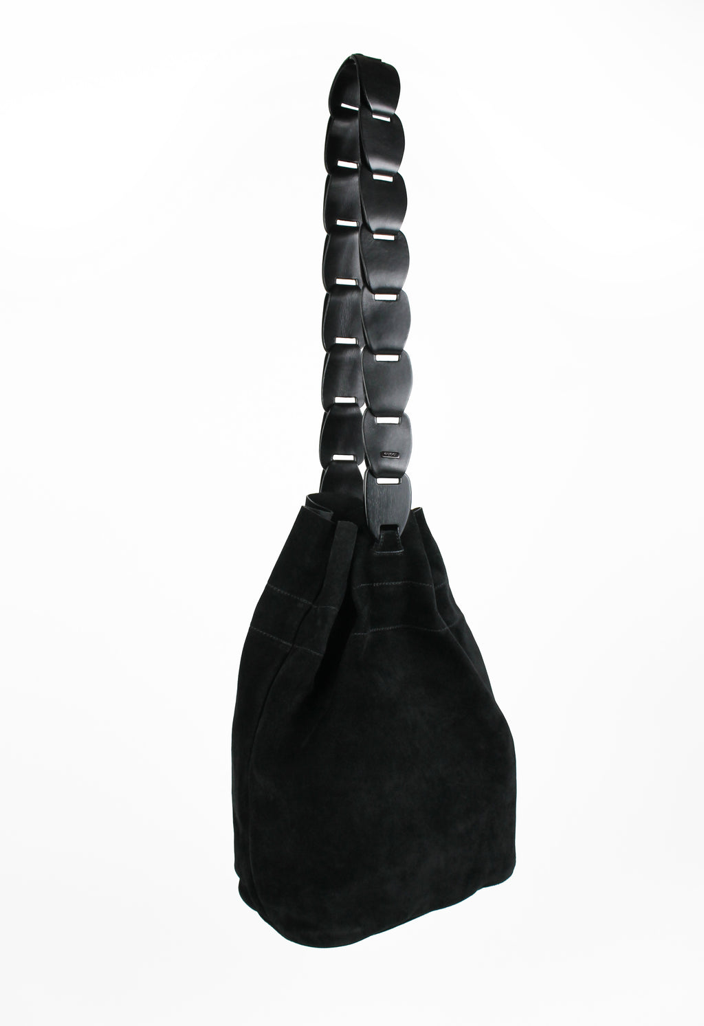GUCCI TOM FORD SS 1997 CHAIN STRAP SUEDE BUCKET BAG