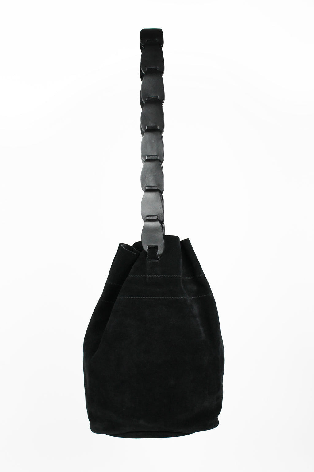 GUCCI TOM FORD SS 1997 CHAIN STRAP SUEDE BUCKET BAG