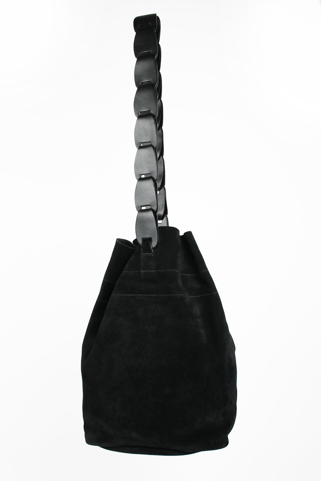 GUCCI TOM FORD SS 1997 CHAIN STRAP SUEDE BUCKET BAG