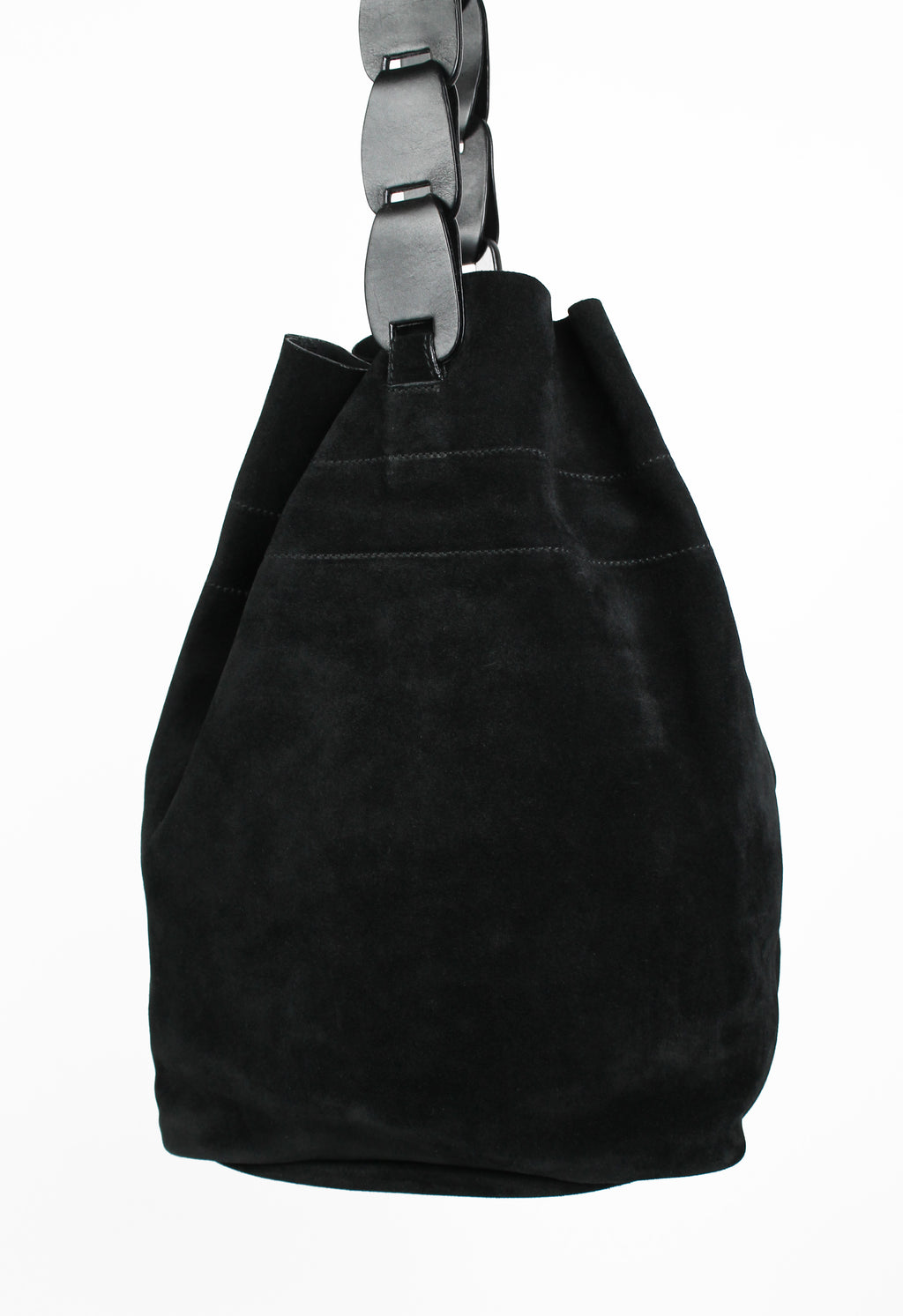 GUCCI TOM FORD SS 1997 CHAIN STRAP SUEDE BUCKET BAG