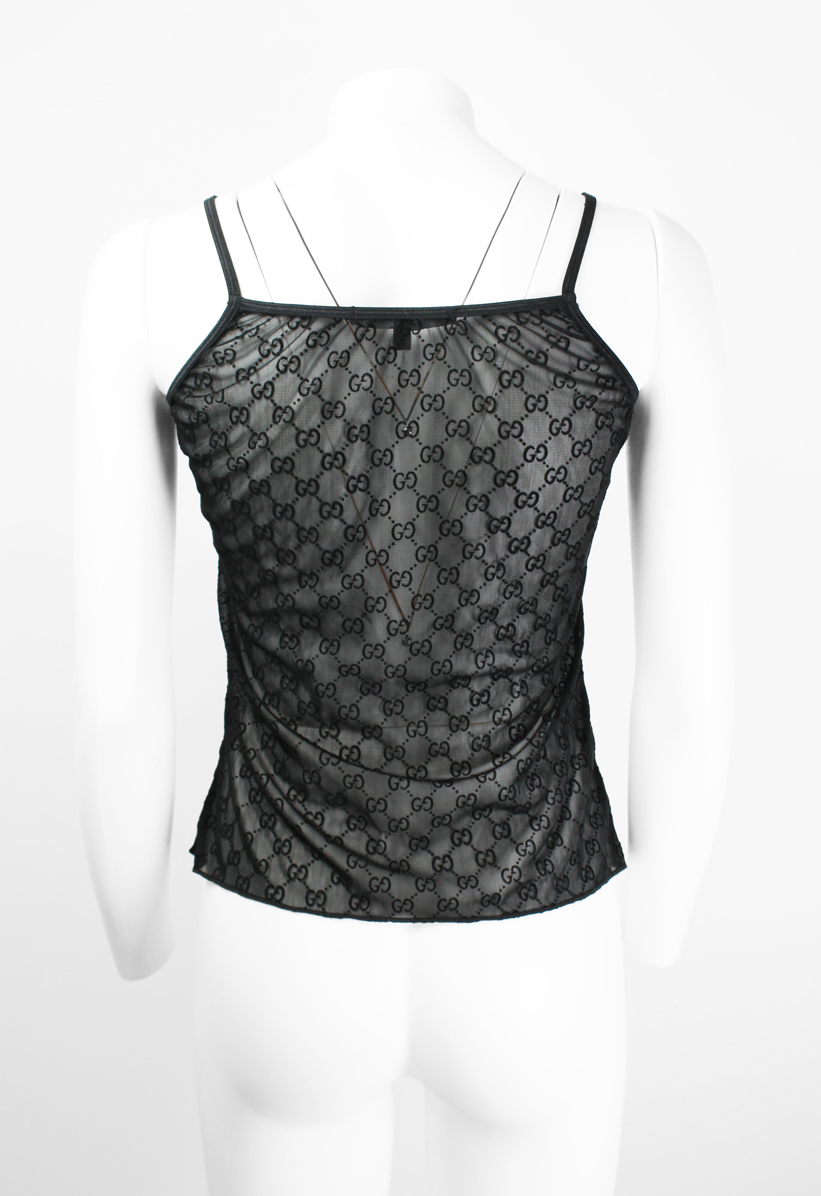 GUCCI TOM FORD SS 1998 SHEER MONOGRAM VEST