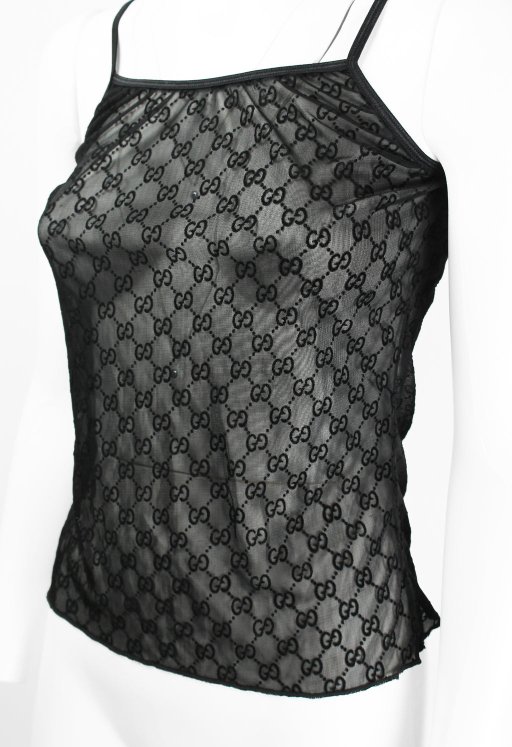 GUCCI TOM FORD SS 1998 SHEER MONOGRAM VEST