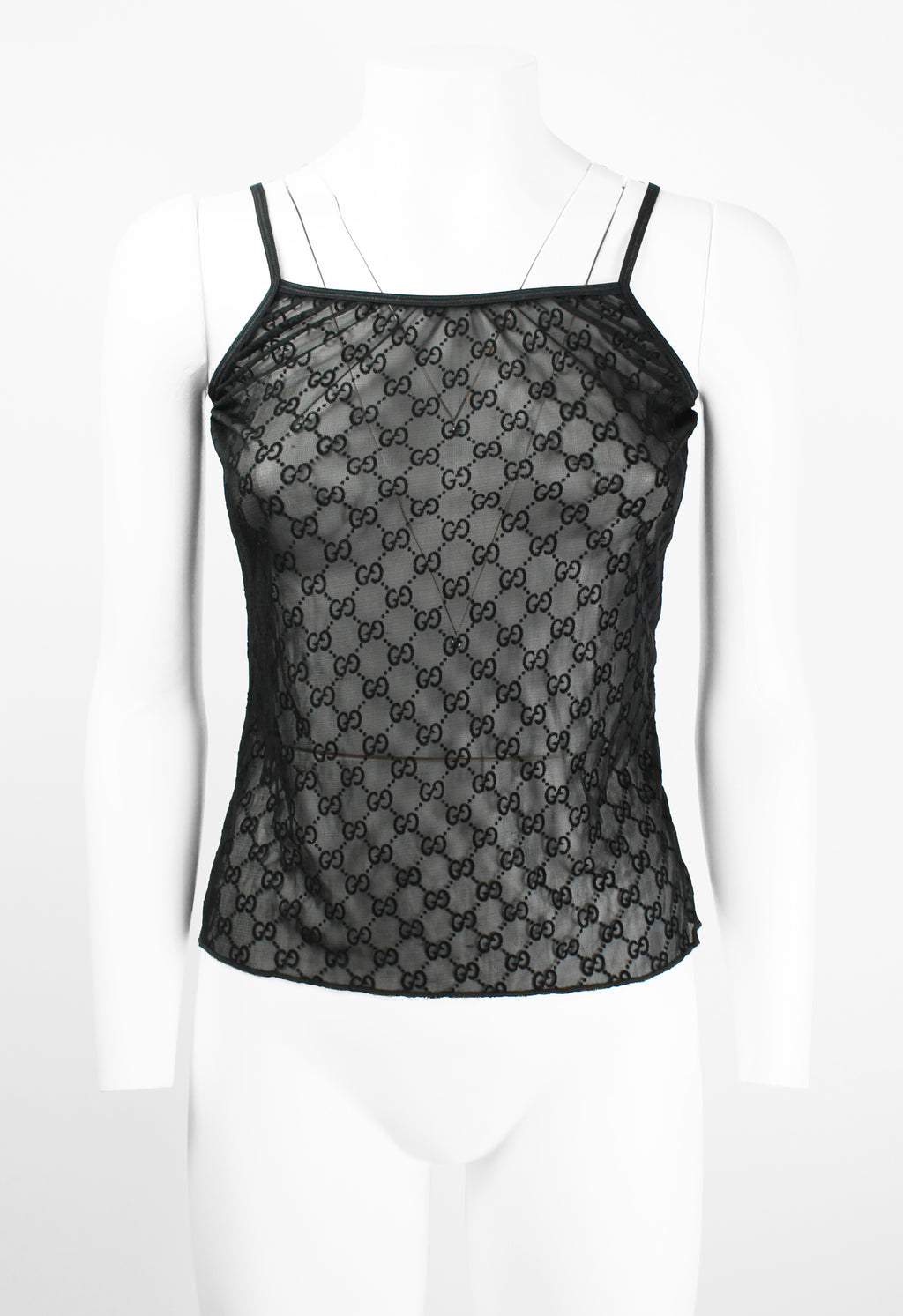 GUCCI TOM FORD SS 1998 SHEER MONOGRAM VEST