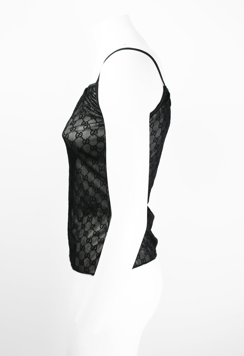 GUCCI TOM FORD SS 1998 SHEER MONOGRAM VEST
