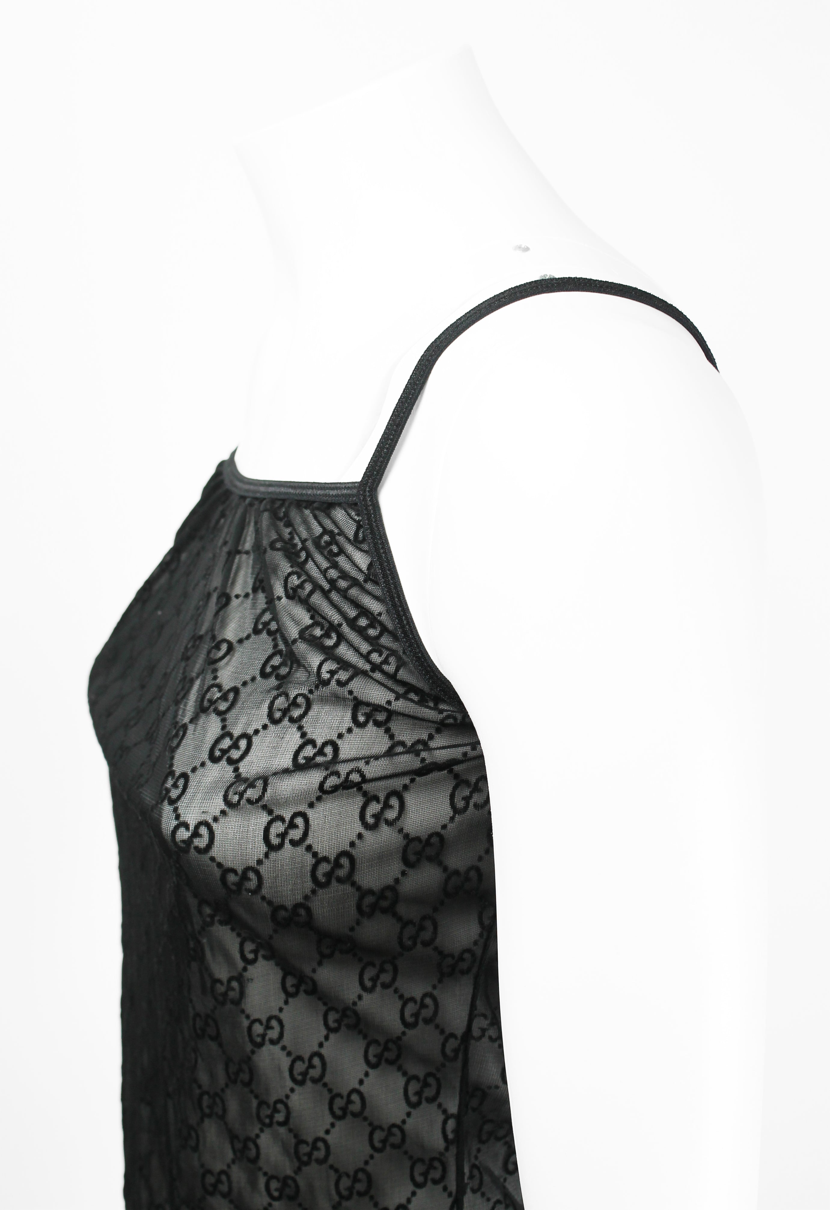 GUCCI TOM FORD SS 1998 SHEER MONOGRAM VEST