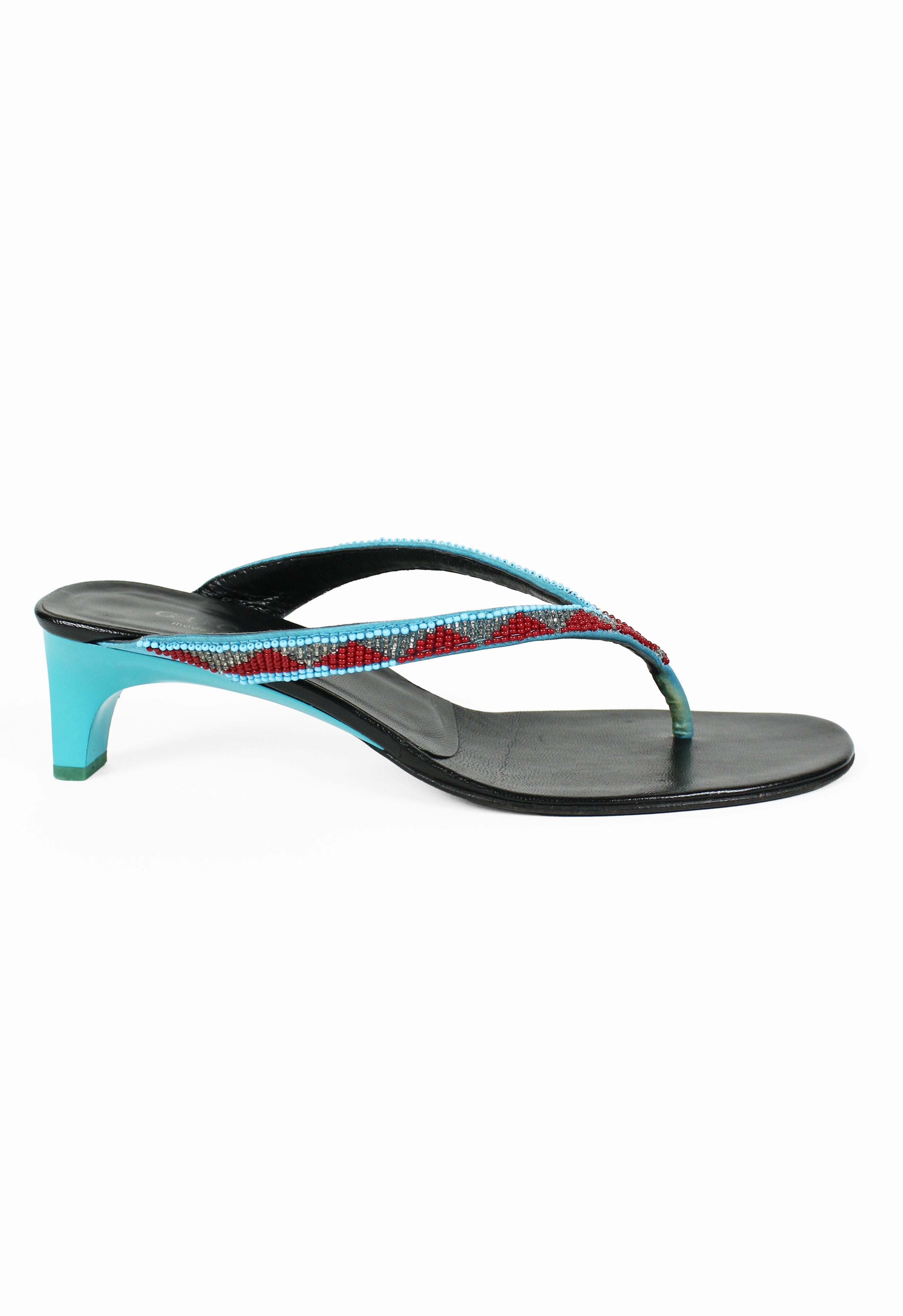 GUCCI TOM FORD SS 1999 BEADED HEEL SANDALS