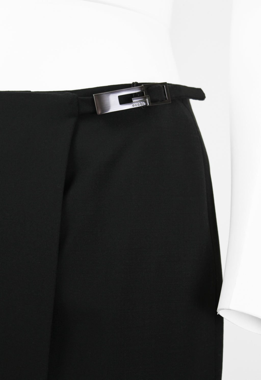 GUCCI TOM FORD SS 1998 G BUCKLE WRAP SKIRT