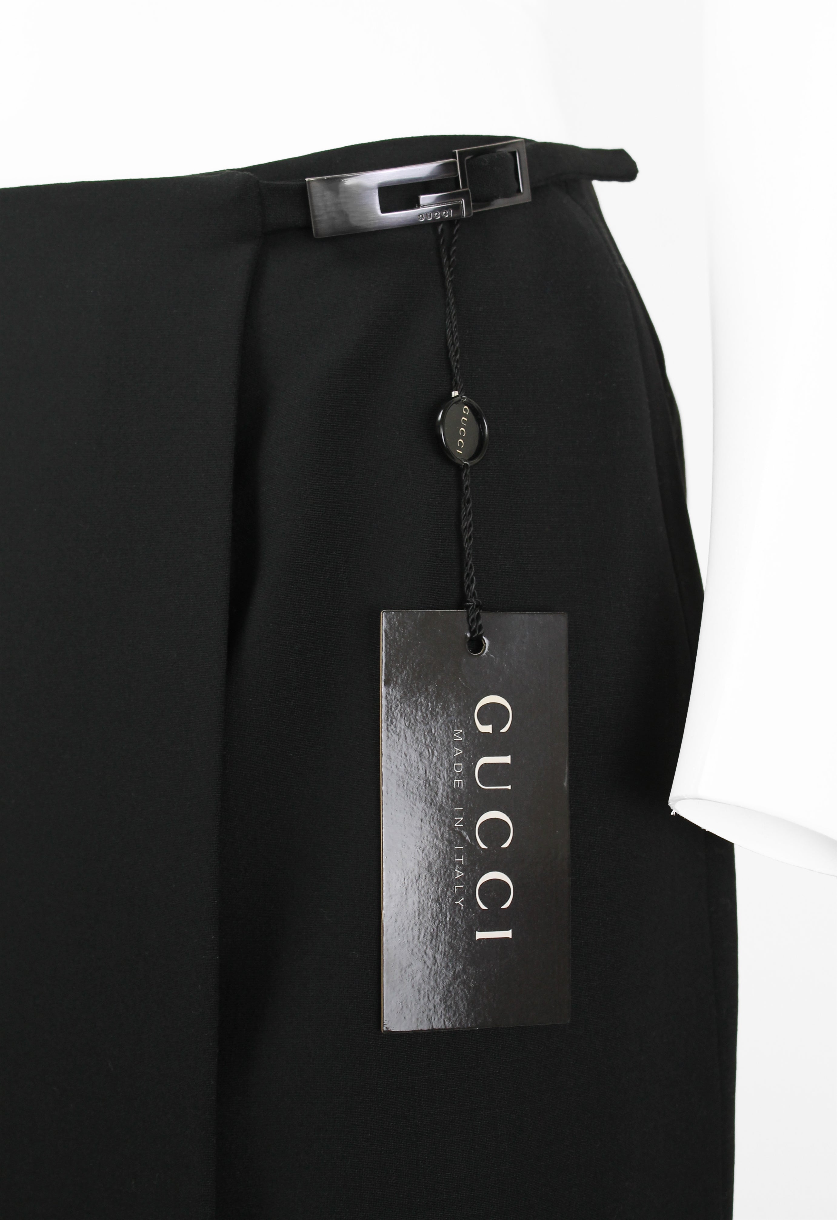 GUCCI TOM FORD SS 1998 G BUCKLE WRAP SKIRT