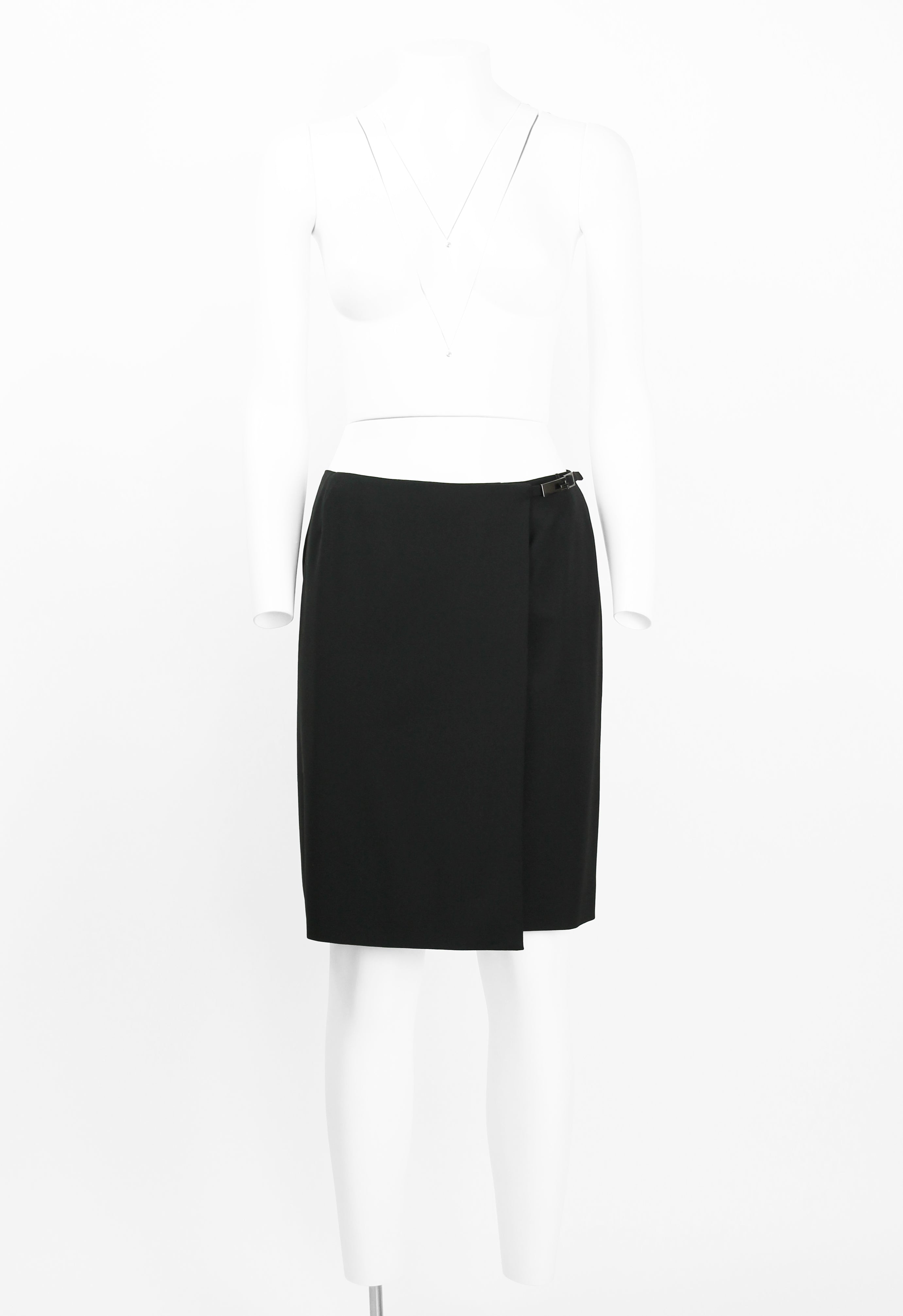 GUCCI TOM FORD SS 1998 G BUCKLE WRAP SKIRT