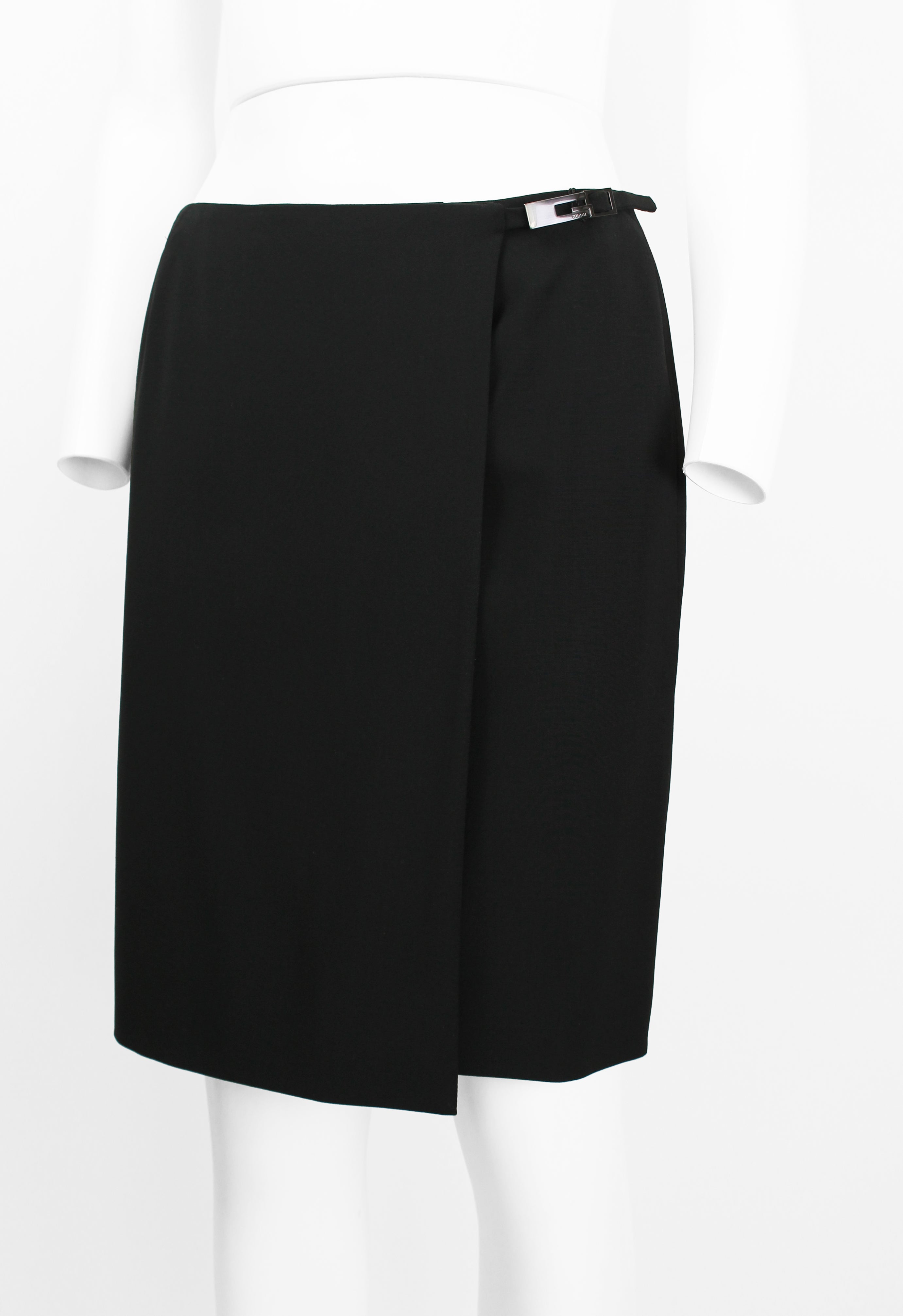 GUCCI TOM FORD SS 1998 G BUCKLE WRAP SKIRT