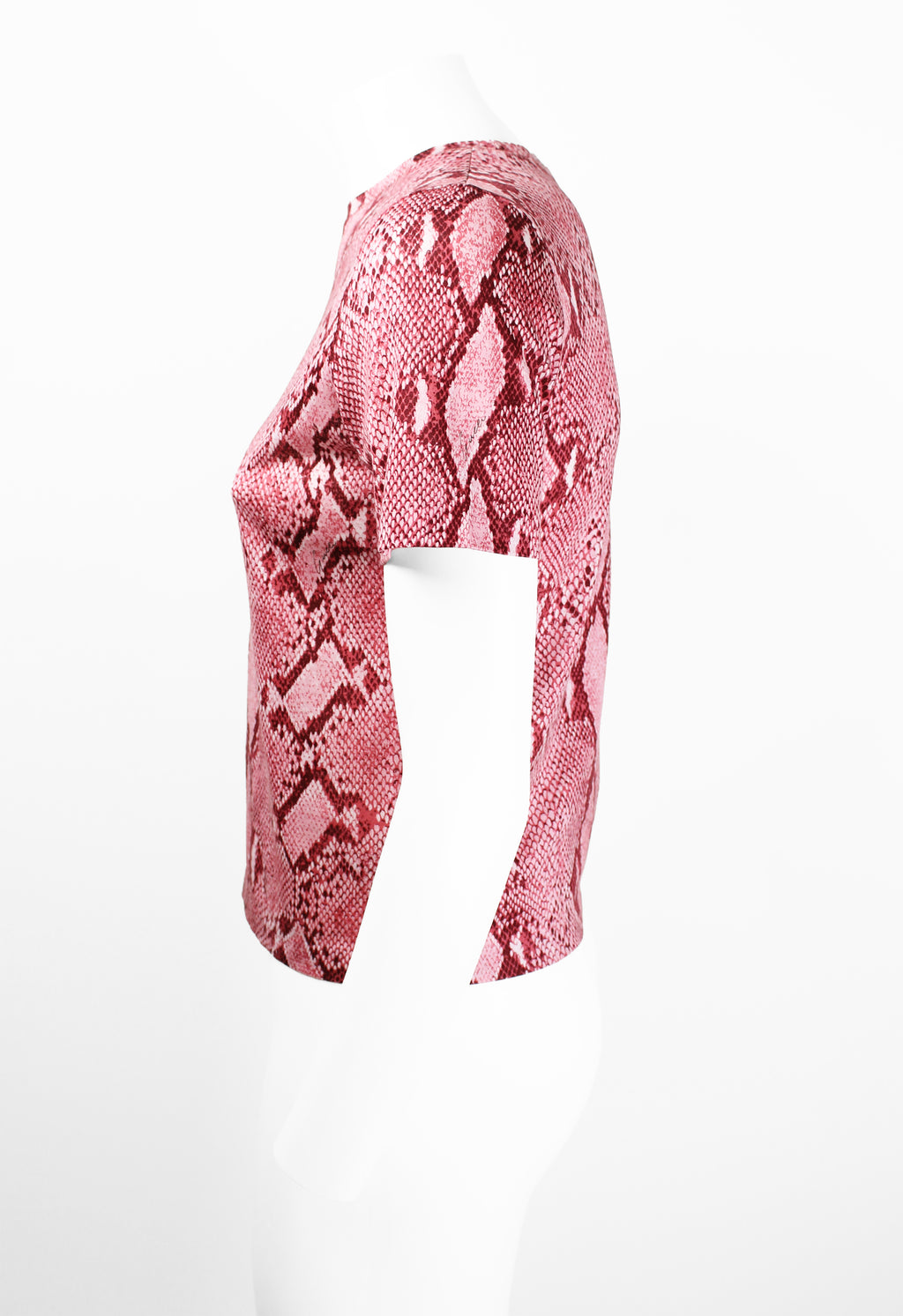 GUCCI SS 2000 PINK PYTHON PRINT T-SHIRT