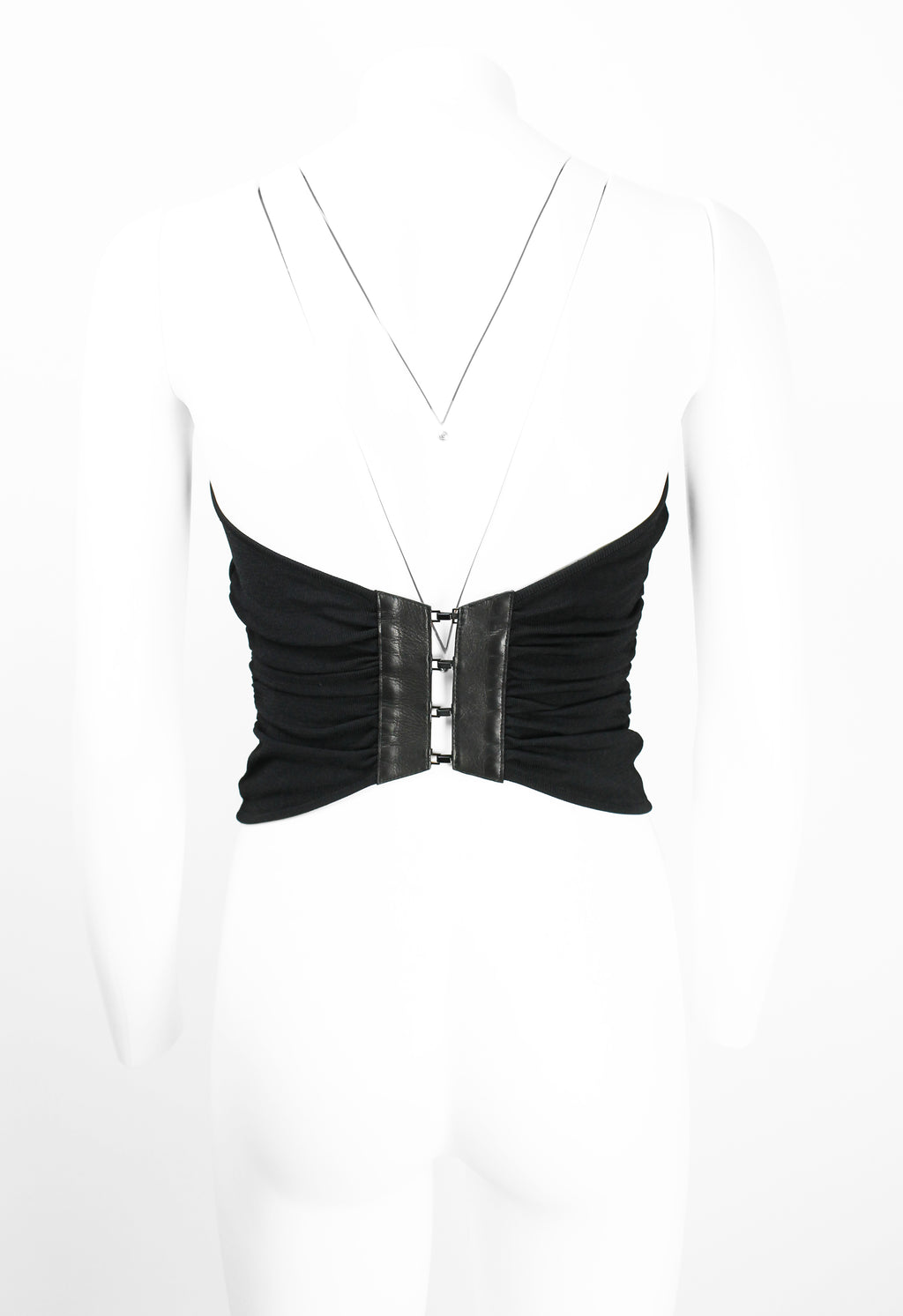 GUCCI TOM FORD SS 2001 LEATHER CLASP TUBE TOP