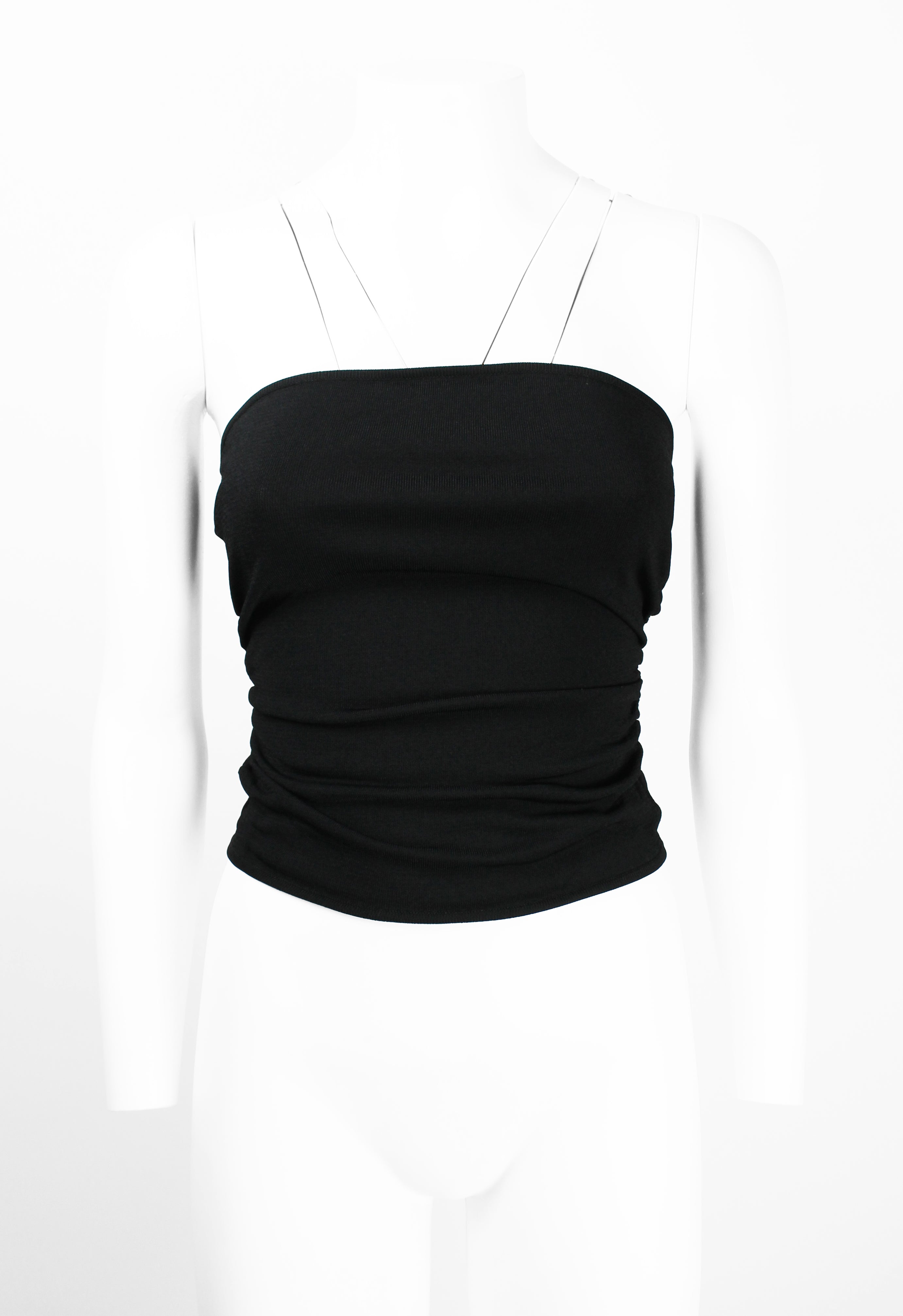 GUCCI TOM FORD SS 2001 LEATHER CLASP TUBE TOP