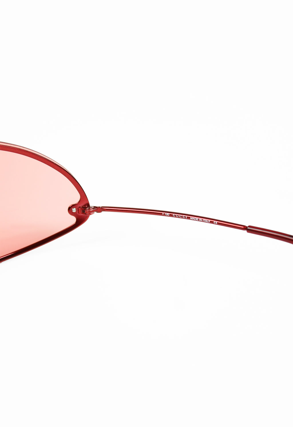 GUCCI TOM FORD SS 2001 RED CURVED WRAPAROUND SUNGLASSES