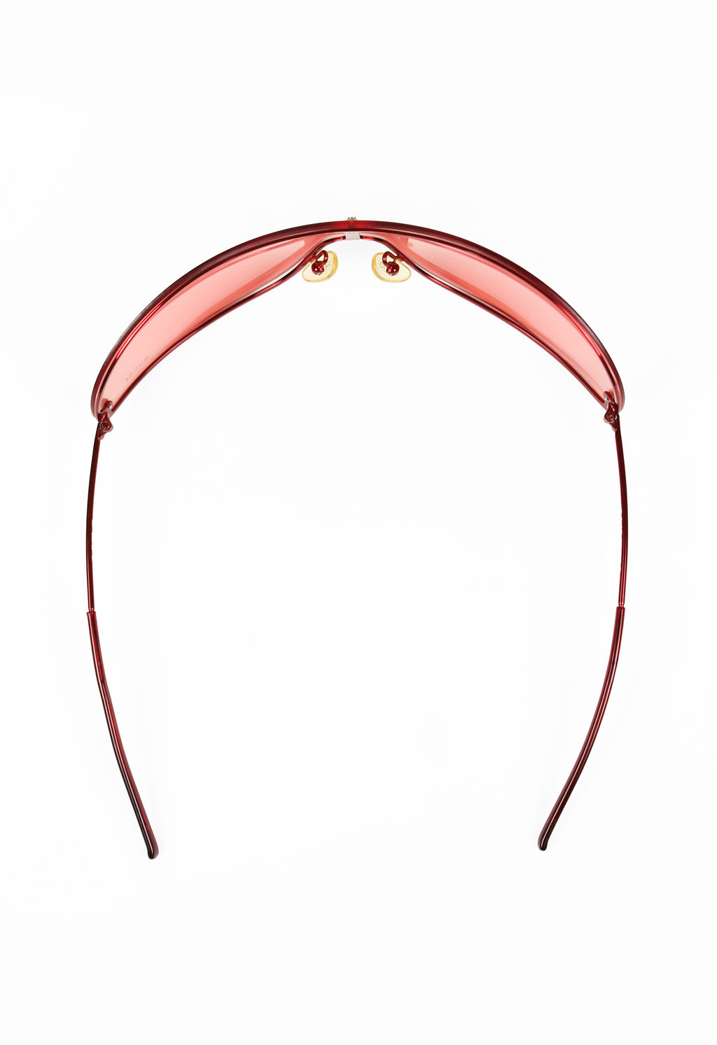 GUCCI TOM FORD SS 2001 RED CURVED WRAPAROUND SUNGLASSES