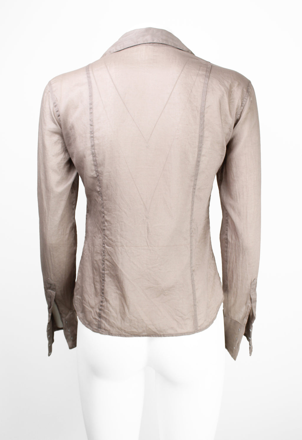GUCCI TOM FORD SS 2002 SHEER HOOK CLASP SHIRT