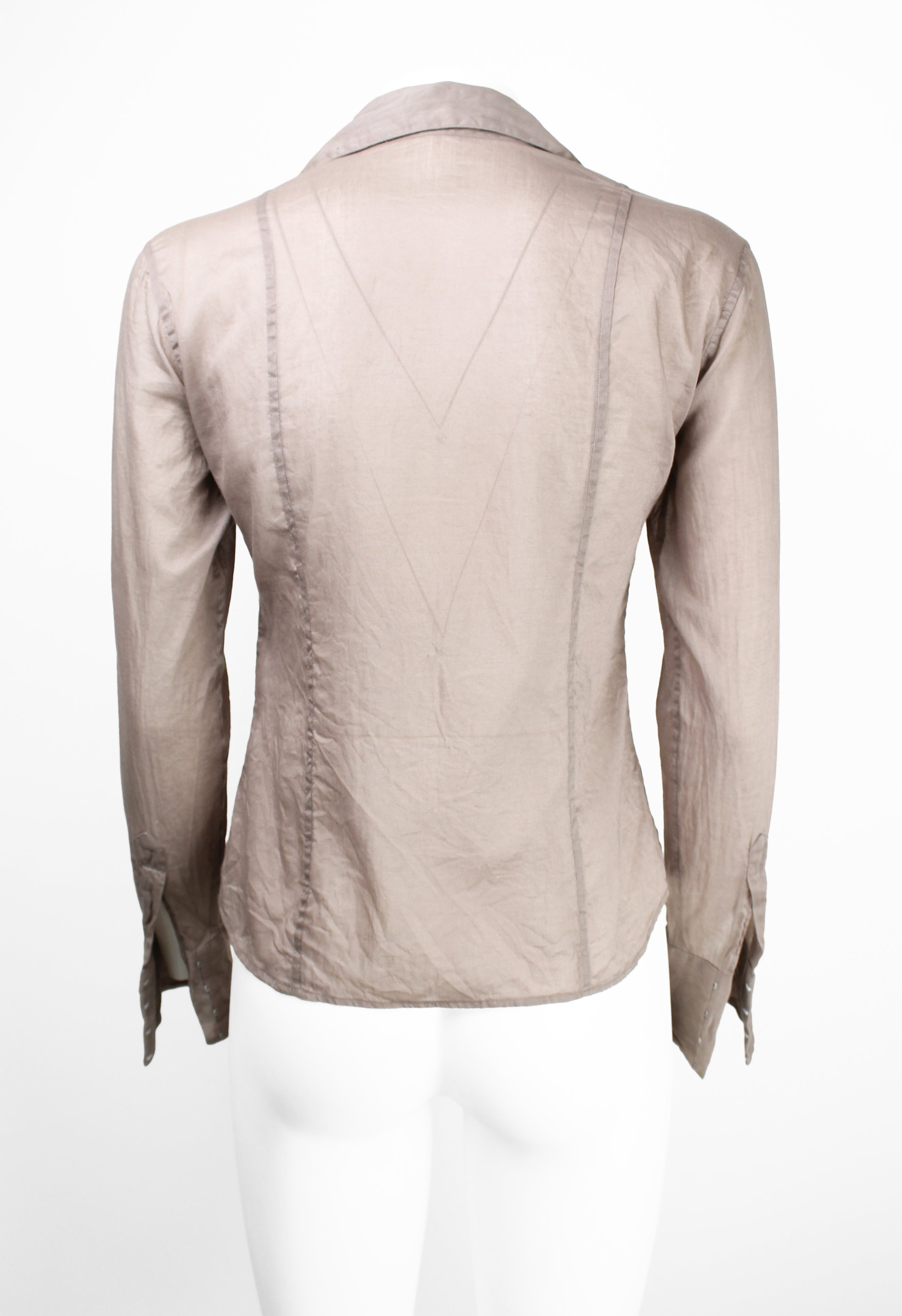 GUCCI TOM FORD SS 2002 SHEER HOOK CLASP SHIRT
