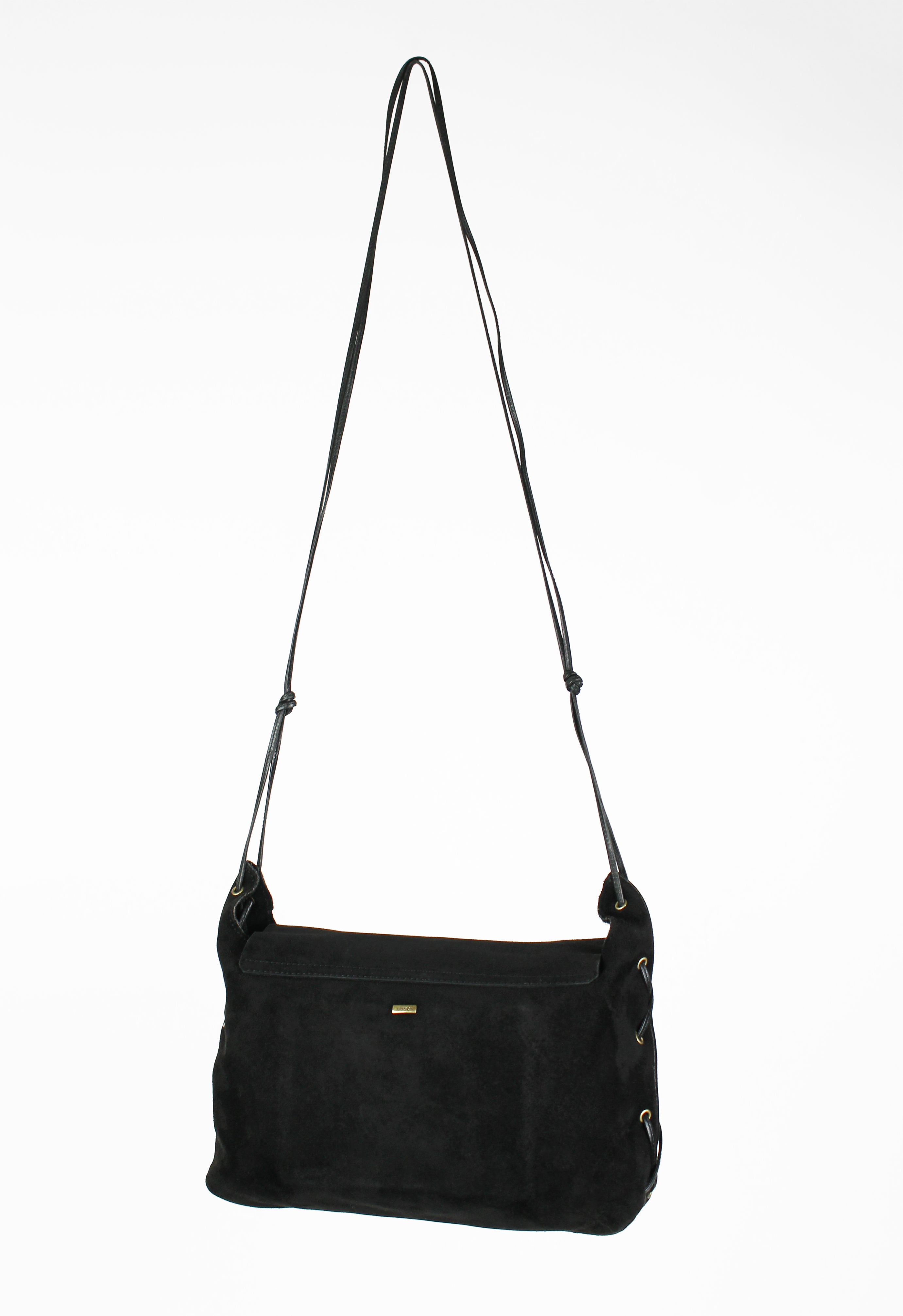 GUCCI TOM FORD SS 2002 LACE UP SUEDE HEART BAG