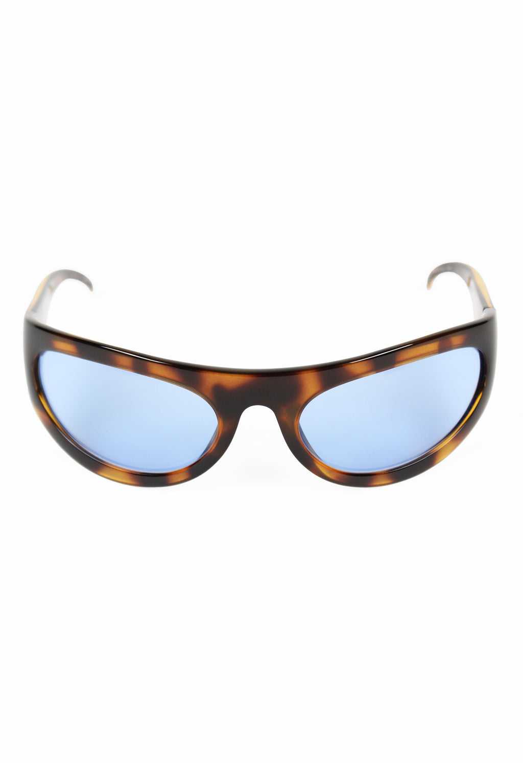 GUCCI TOM FORD FW 2001 TORTOISESHELL CURVED WRAPAROUND SUNGLASSES