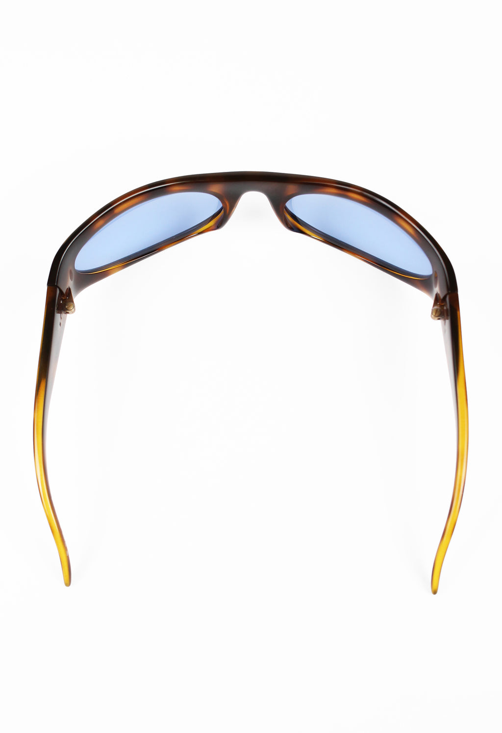 GUCCI TOM FORD FW 2001 TORTOISESHELL CURVED WRAPAROUND SUNGLASSES