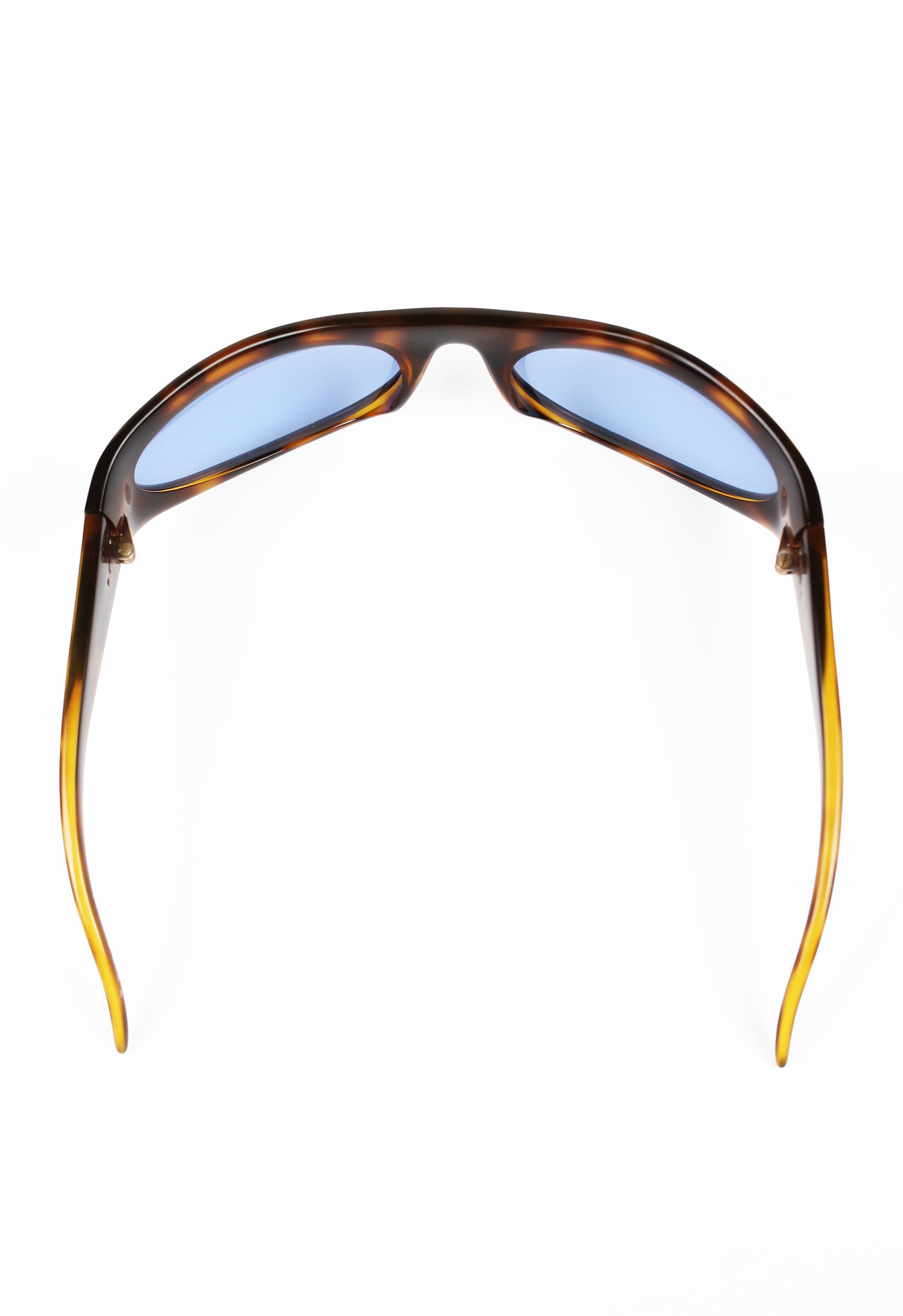 GUCCI TOM FORD FW 2001 TORTOISESHELL CURVED WRAPAROUND SUNGLASSES