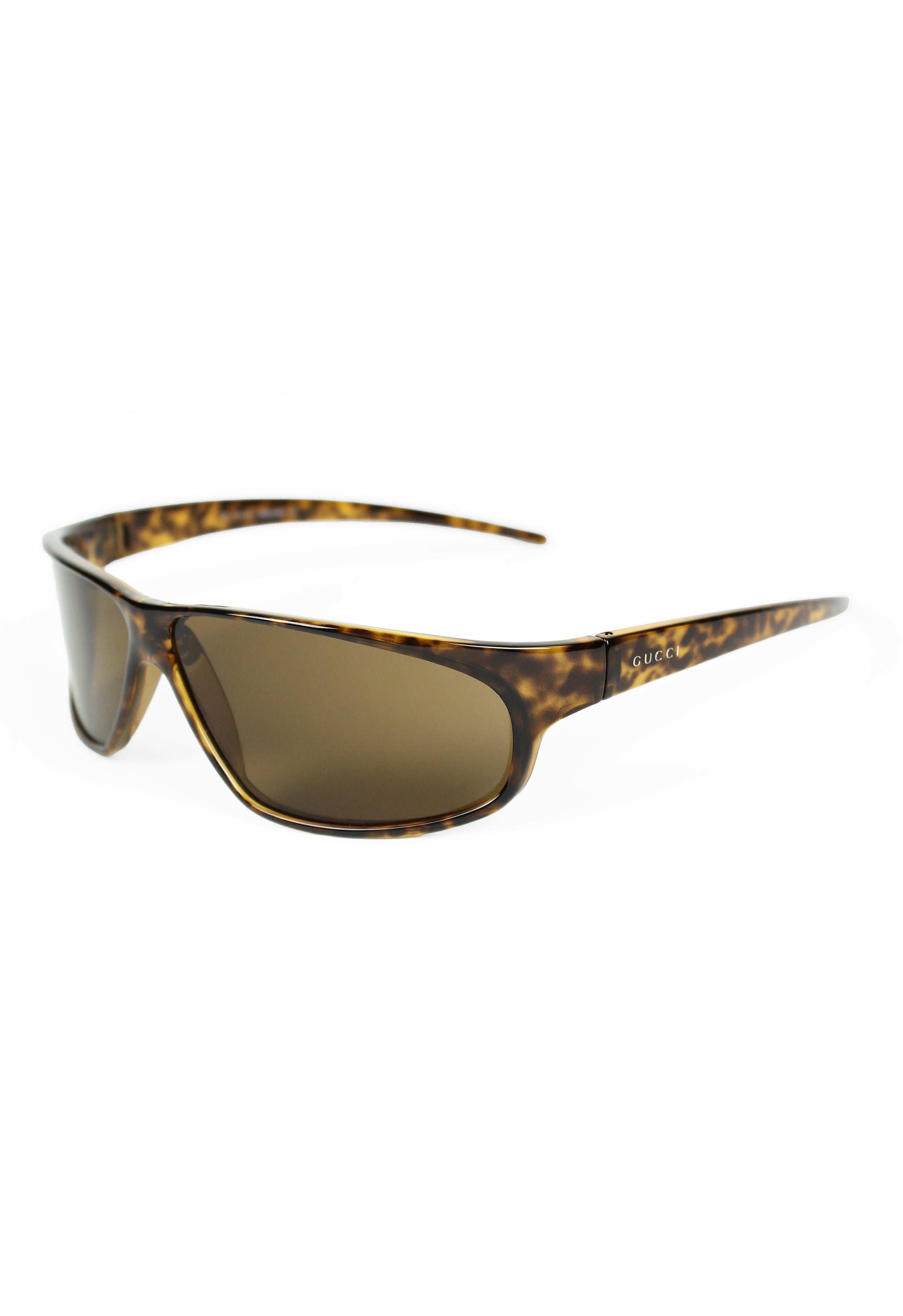 GUCCI TOM FORD TORTOISESHELL WRAPAROUND SUNGLASSES