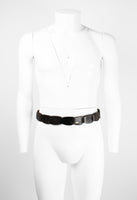 GUCCI TOM FORD SS 1997 BROWN LEATHER CHAIN BELT