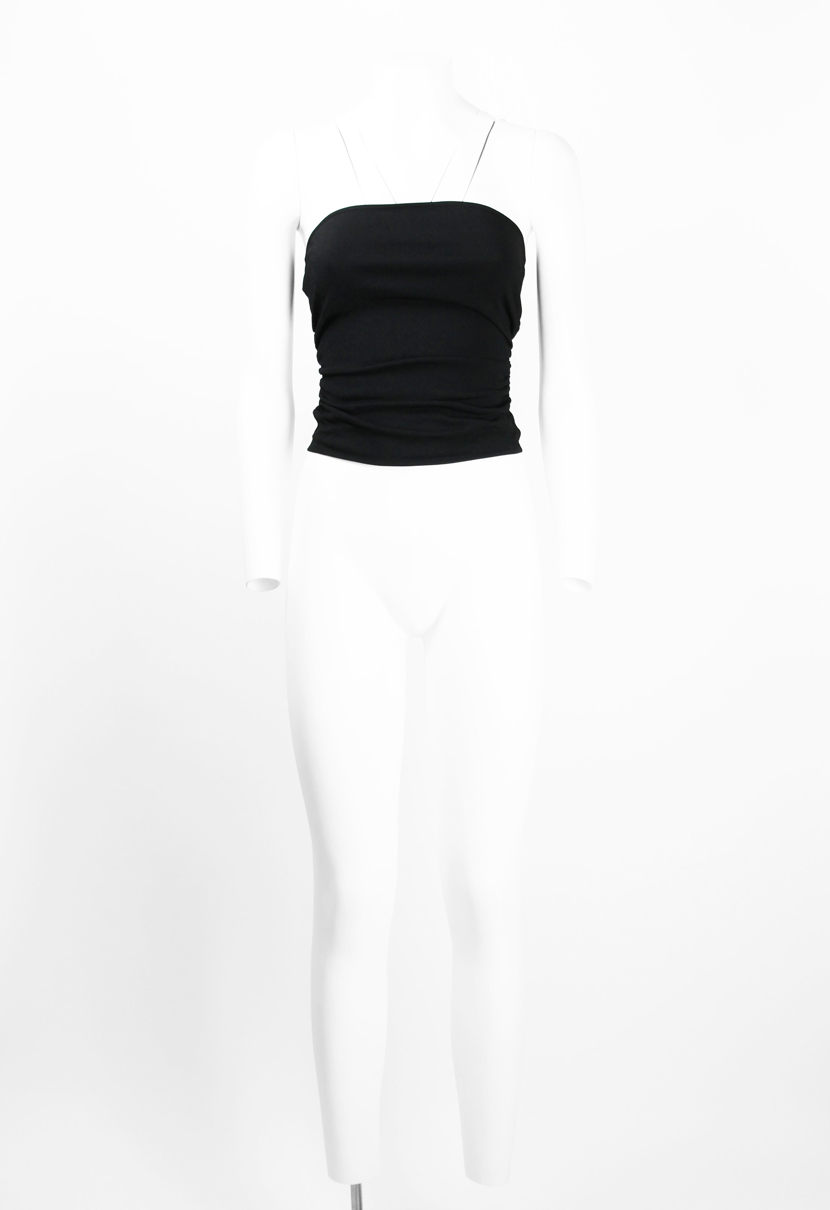 GUCCI TOM FORD SS 2001 LEATHER CLASP TUBE TOP