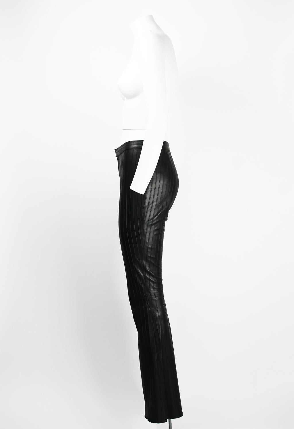 GUCCI TOM FORD FW 1999 BLACK LEATHER TROUSERS