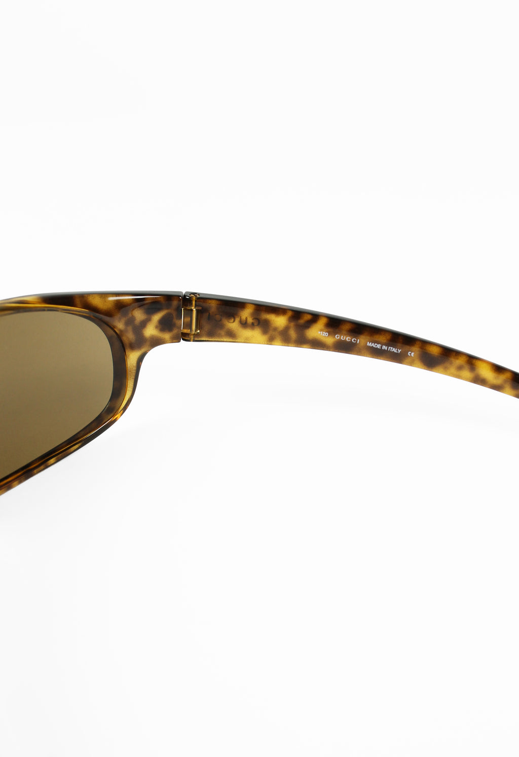 GUCCI TOM FORD TORTOISESHELL WRAPAROUND SUNGLASSES