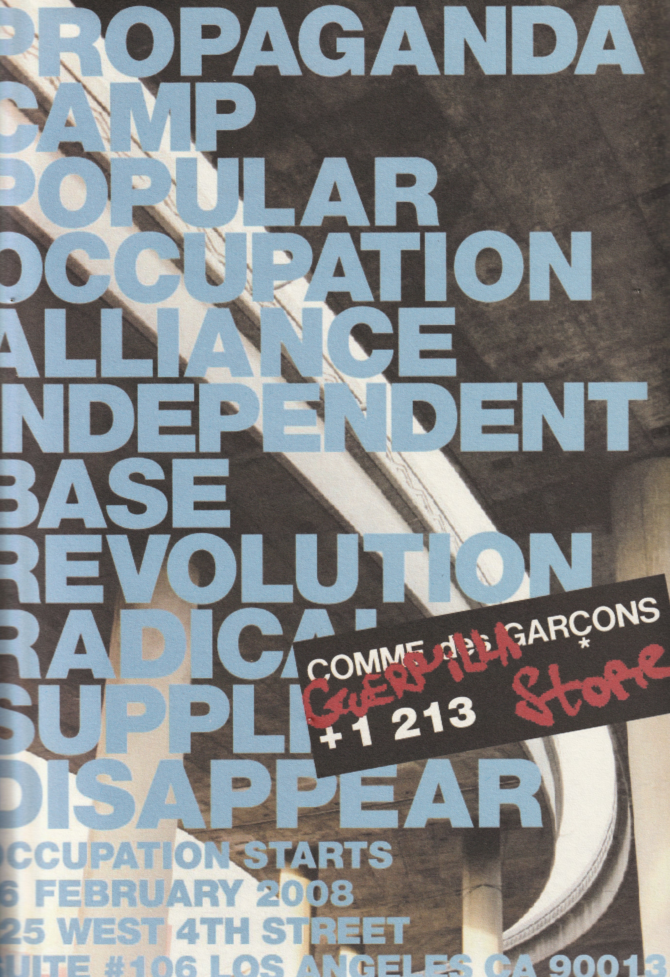 COMME DES GARCONS GUERRILLAZINE NO.6 IDEAS FOR CORPORATE