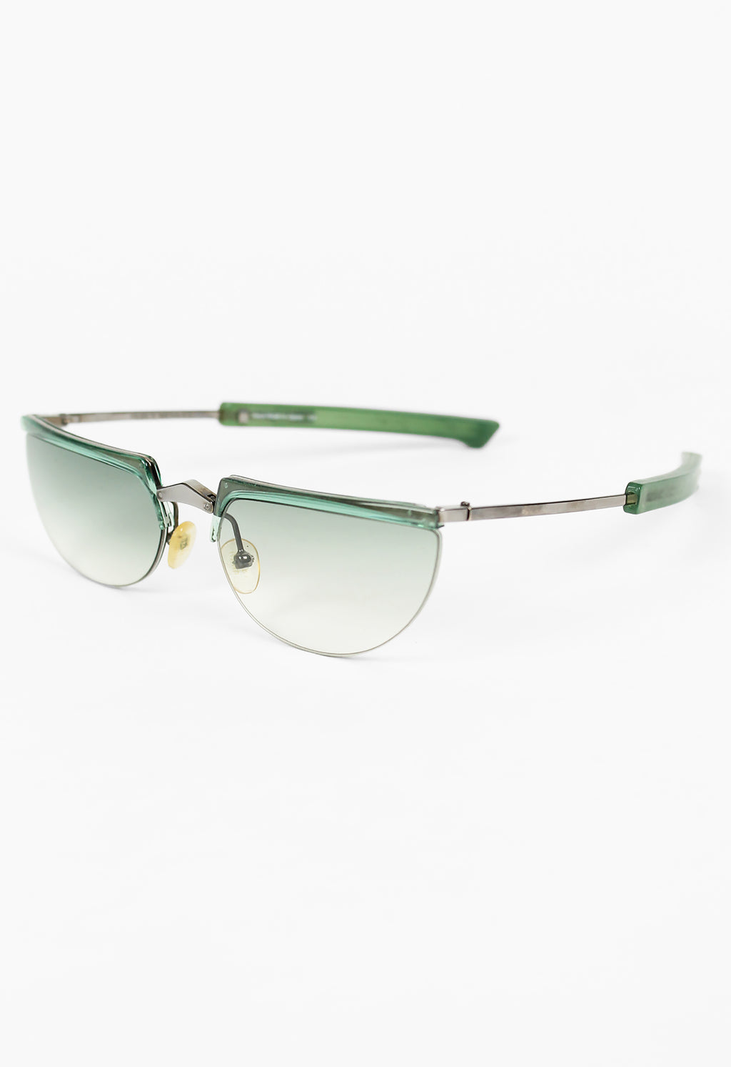 ISSEY MIYAKE X ALAIN MIKLI 2000 FOLDABLE TITANIUM SUNGLASSES WITH DISK CASE