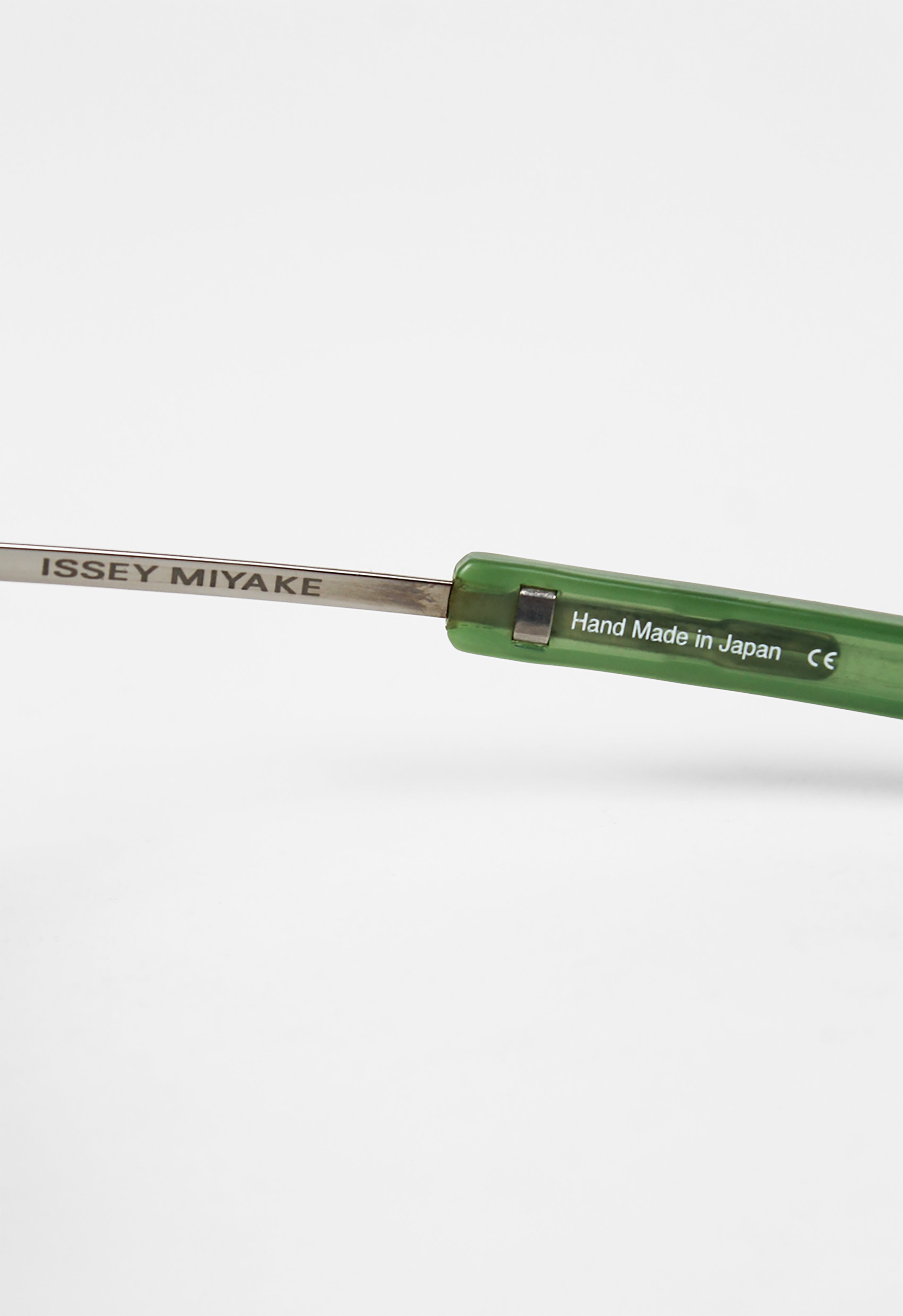 ISSEY MIYAKE X ALAIN MIKLI 2000 FOLDABLE TITANIUM SUNGLASSES WITH DISK CASE