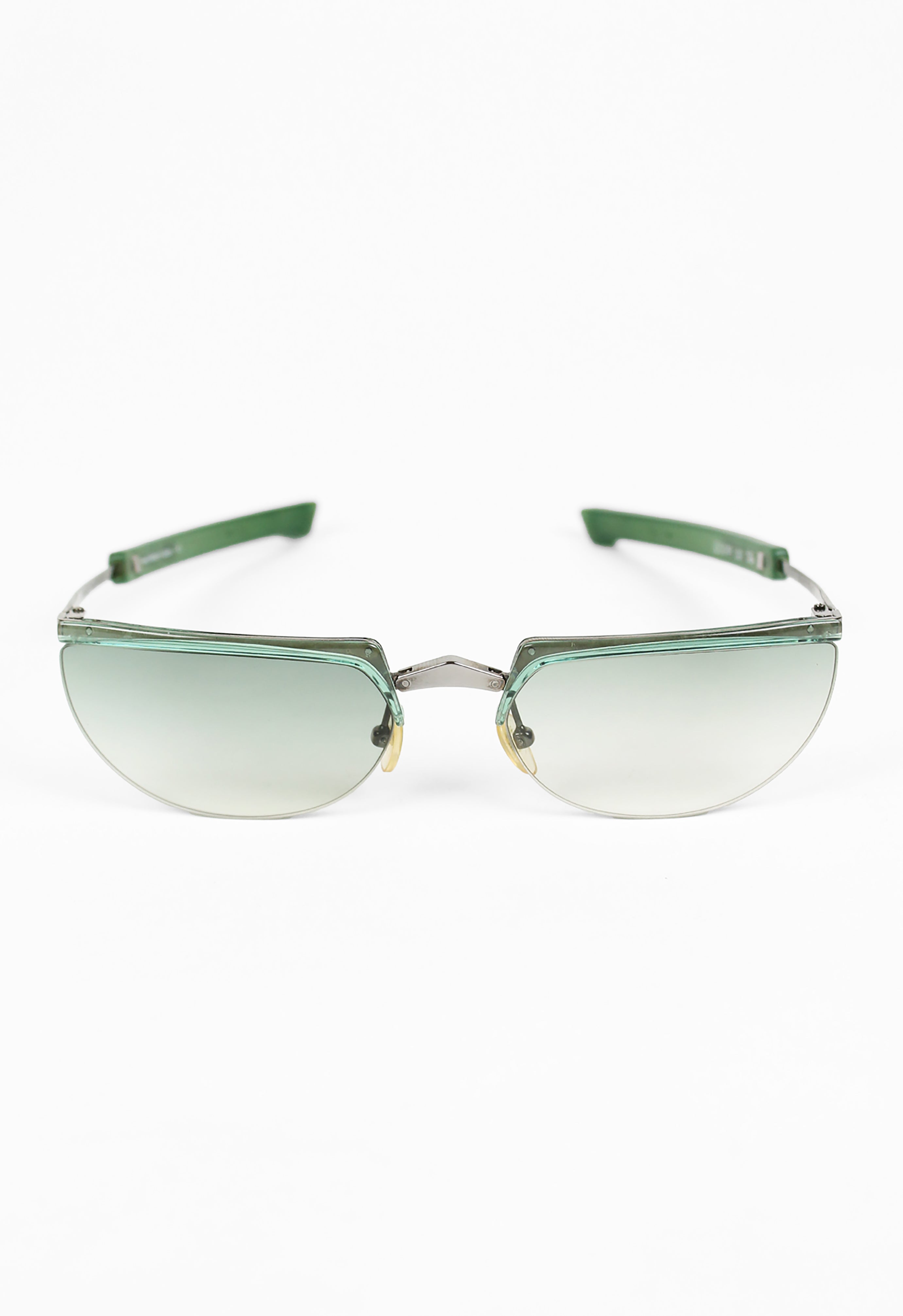 ISSEY MIYAKE X ALAIN MIKLI 2000 FOLDABLE TITANIUM SUNGLASSES WITH DISK CASE