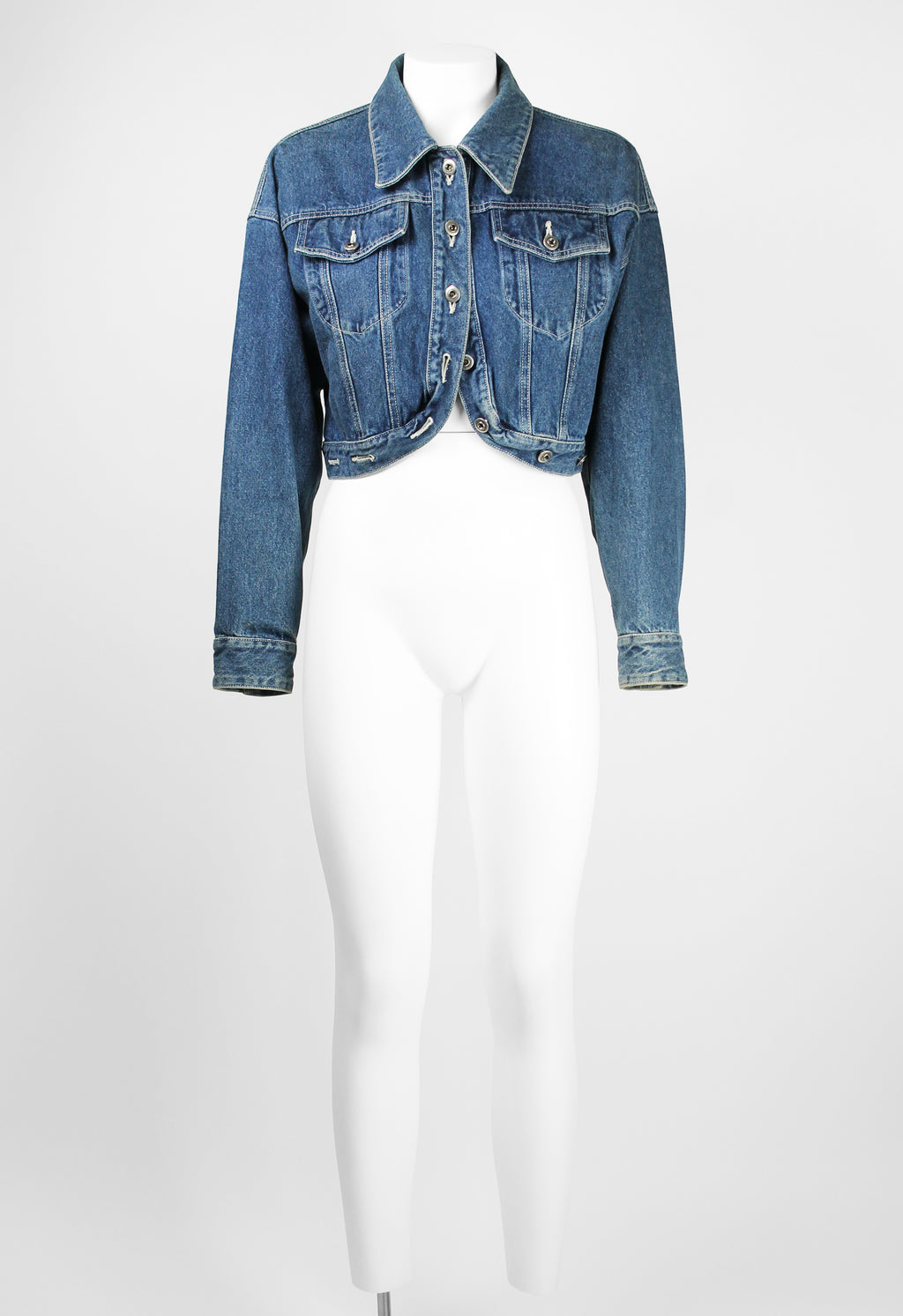 ISSEY MIYAKE 1980'S CROPPED DENIM JACKET
