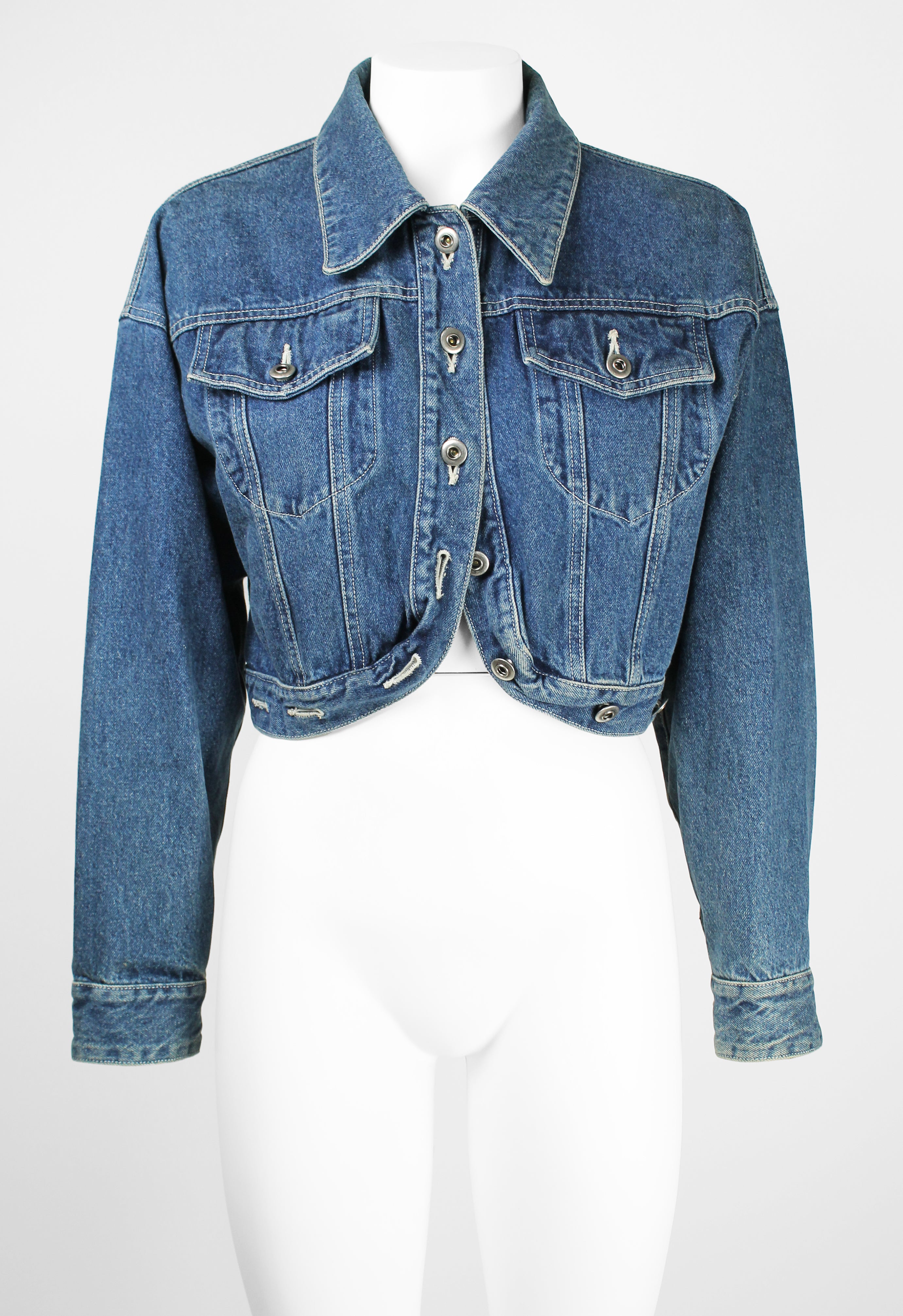 ISSEY MIYAKE 1980'S CROPPED DENIM JACKET