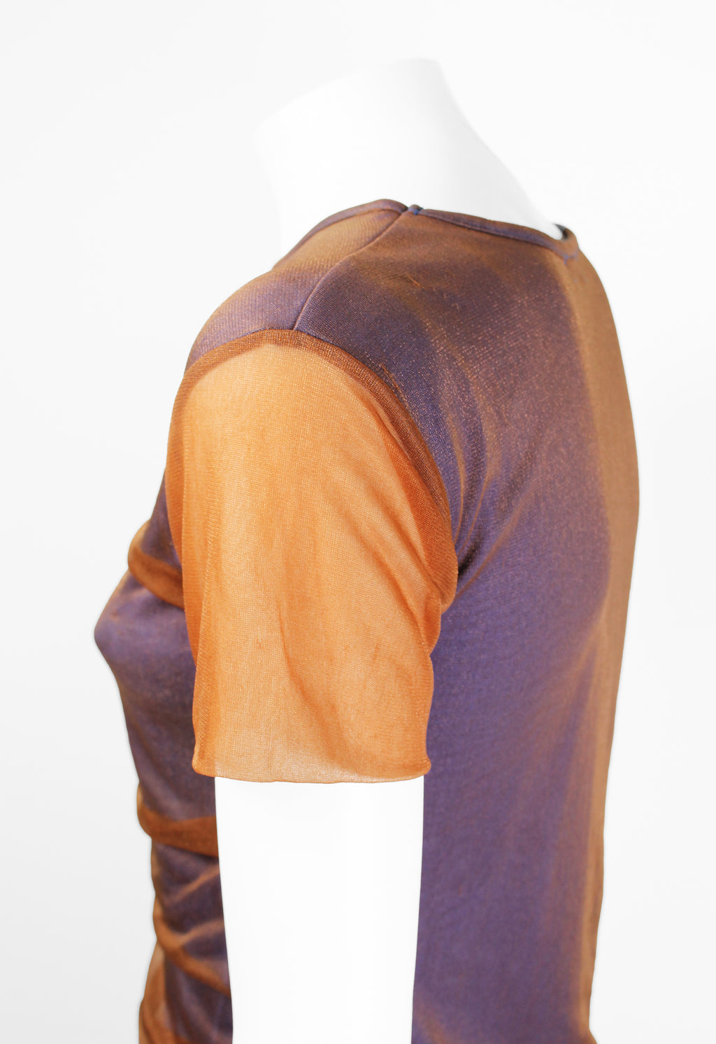 ISSEY MIYAKE 1980'S LAYERED GATHERED SHEER TOP