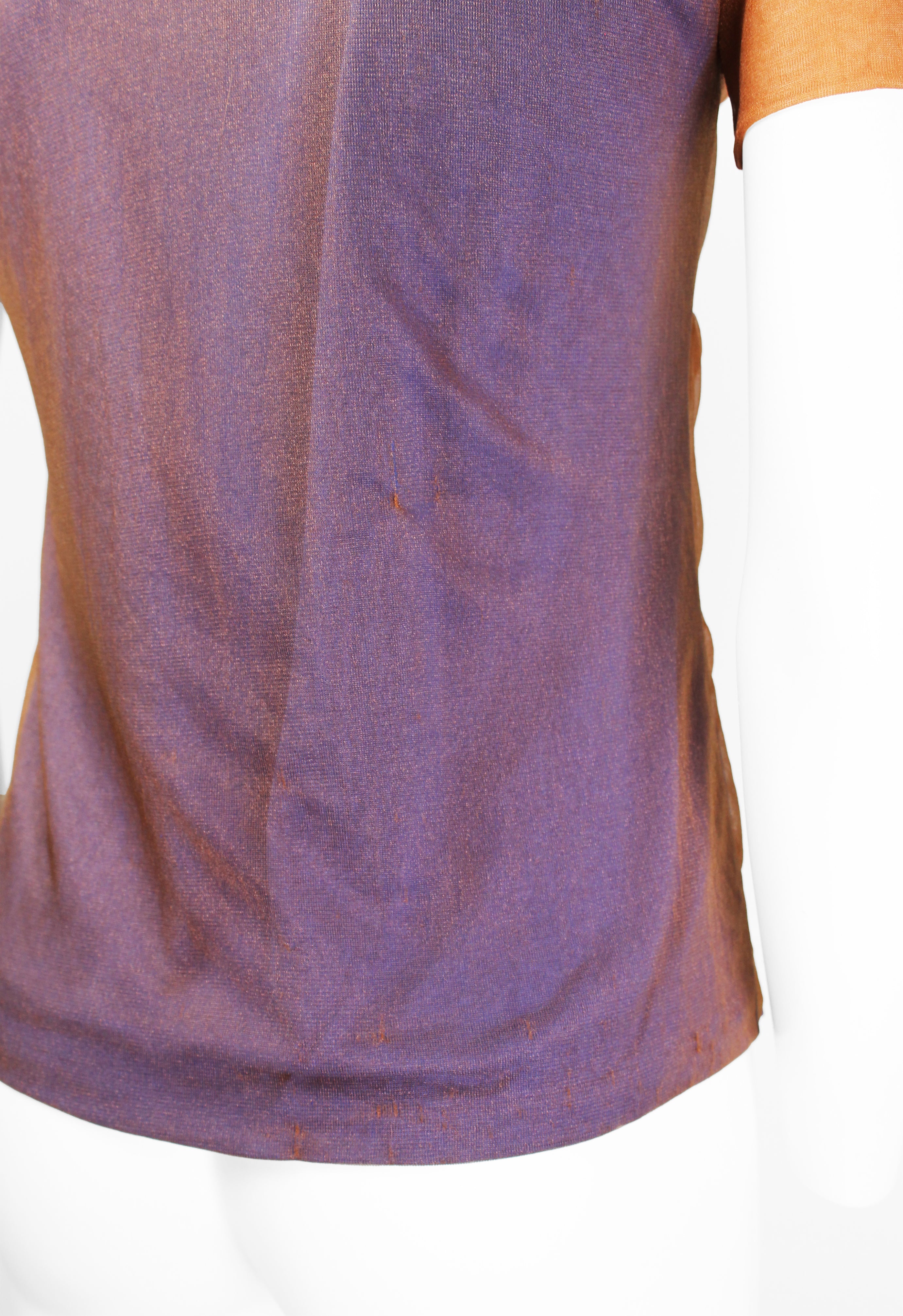 ISSEY MIYAKE 1980'S LAYERED GATHERED SHEER TOP