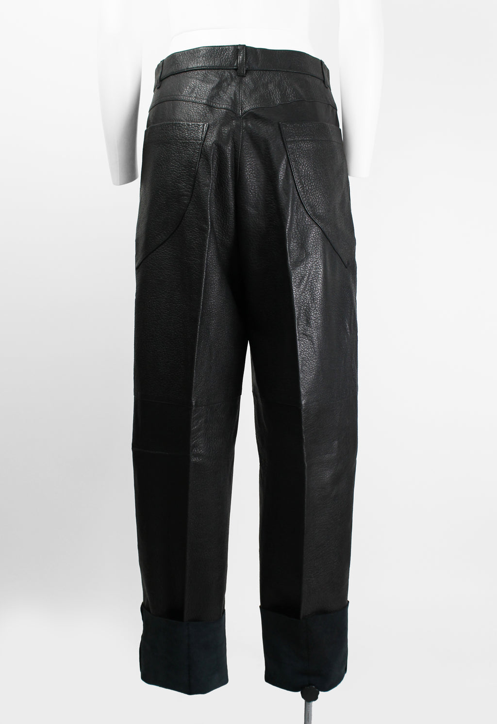 ISSEY MIYAKE 1980'S LEATHER TROUSERS