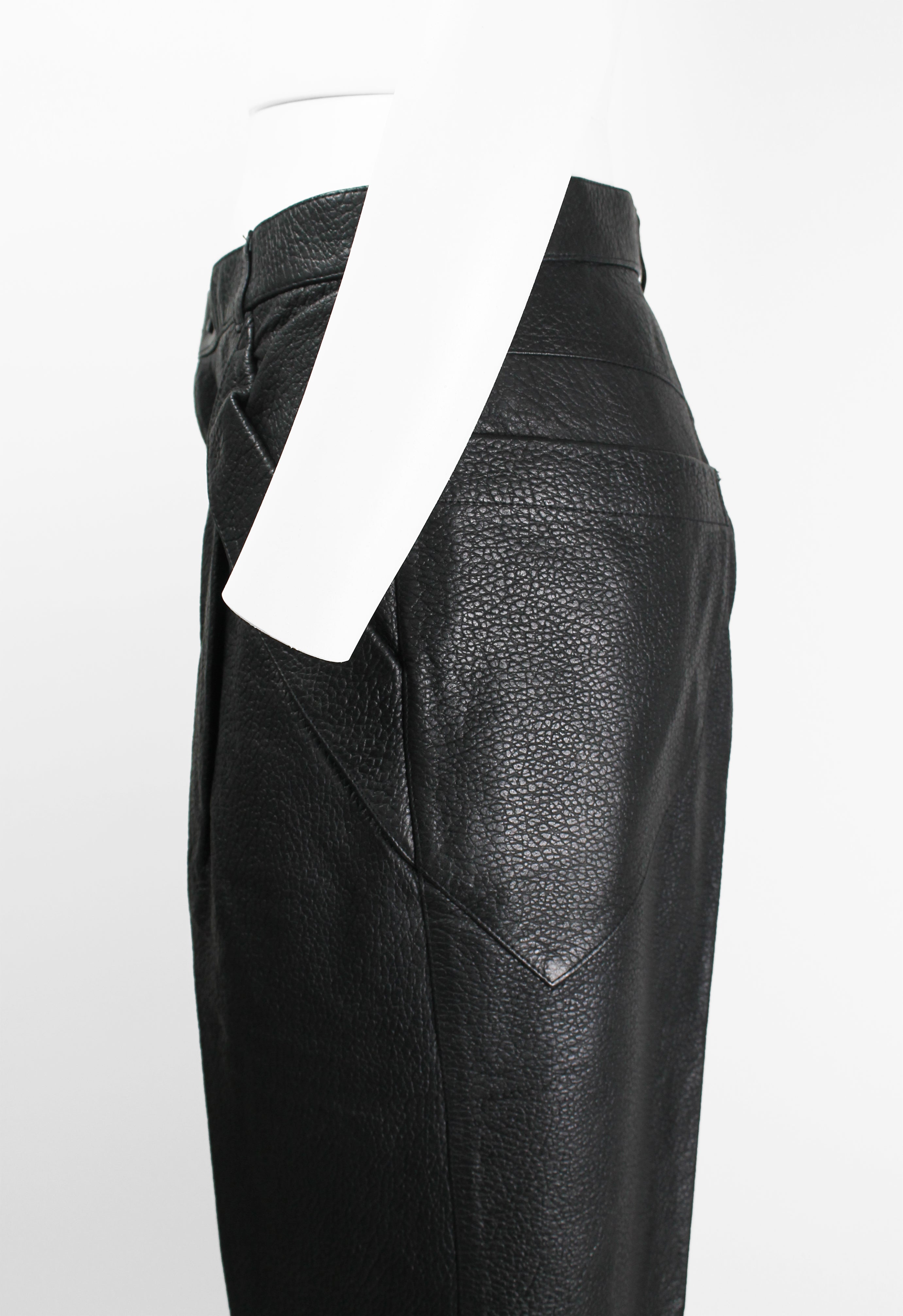 ISSEY MIYAKE 1980'S LEATHER TROUSERS